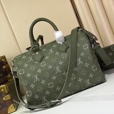 【顶级原单 SPEEDY BANDOULIÈRE 30 手袋 】M24426 绿色/牛皮压鸵鸟纹 本款 Speedy 【顶级原单 SPEEDY BANDOULIÈRE 30 手袋 】M24426 绿色/牛皮压鸵鸟纹 本款 Speedy