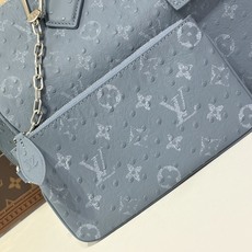 【顶级原单 SPEEDY BANDOULIÈRE 30 手袋 】M24426 蓝灰色/牛皮压鸵鸟纹 本款 Speedy 【顶级原单 SPEEDY BANDOULIÈRE 30 手袋 】M24426 蓝灰色/牛皮压鸵鸟纹 本款 Speedy