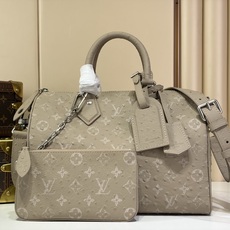 【顶级原单 SPEEDY BANDOULIÈRE 30 手袋 】M24426 灰色/牛皮压鸵鸟纹 本款 Speedy 【顶级原单 SPEEDY BANDOULIÈRE 30 手袋 】M24426 灰色/牛皮压鸵鸟纹 本款 Speedy