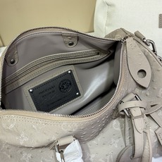 【顶级原单 SPEEDY BANDOULIÈRE 30 手袋 】M24426 灰色/牛皮压鸵鸟纹 本款 Speedy 【顶级原单 SPEEDY BANDOULIÈRE 30 手袋 】M24426 灰色/牛皮压鸵鸟纹 本款 Speedy