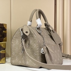 【顶级原单 SPEEDY BANDOULIÈRE 30 手袋 】M24426 灰色/牛皮压鸵鸟纹 本款 Speedy 【顶级原单 SPEEDY BANDOULIÈRE 30 手袋 】M24426 灰色/牛皮压鸵鸟纹 本款 Speedy