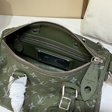 【顶级原单 SPEEDY BANDOULIÈRE 25 手袋 】M24426 绿色/牛皮压鸵鸟纹 本款 Speedy 【顶级原单 SPEEDY BANDOULIÈRE 25 手袋 】M24426 绿色/牛皮压鸵鸟纹 本款 Speedy
