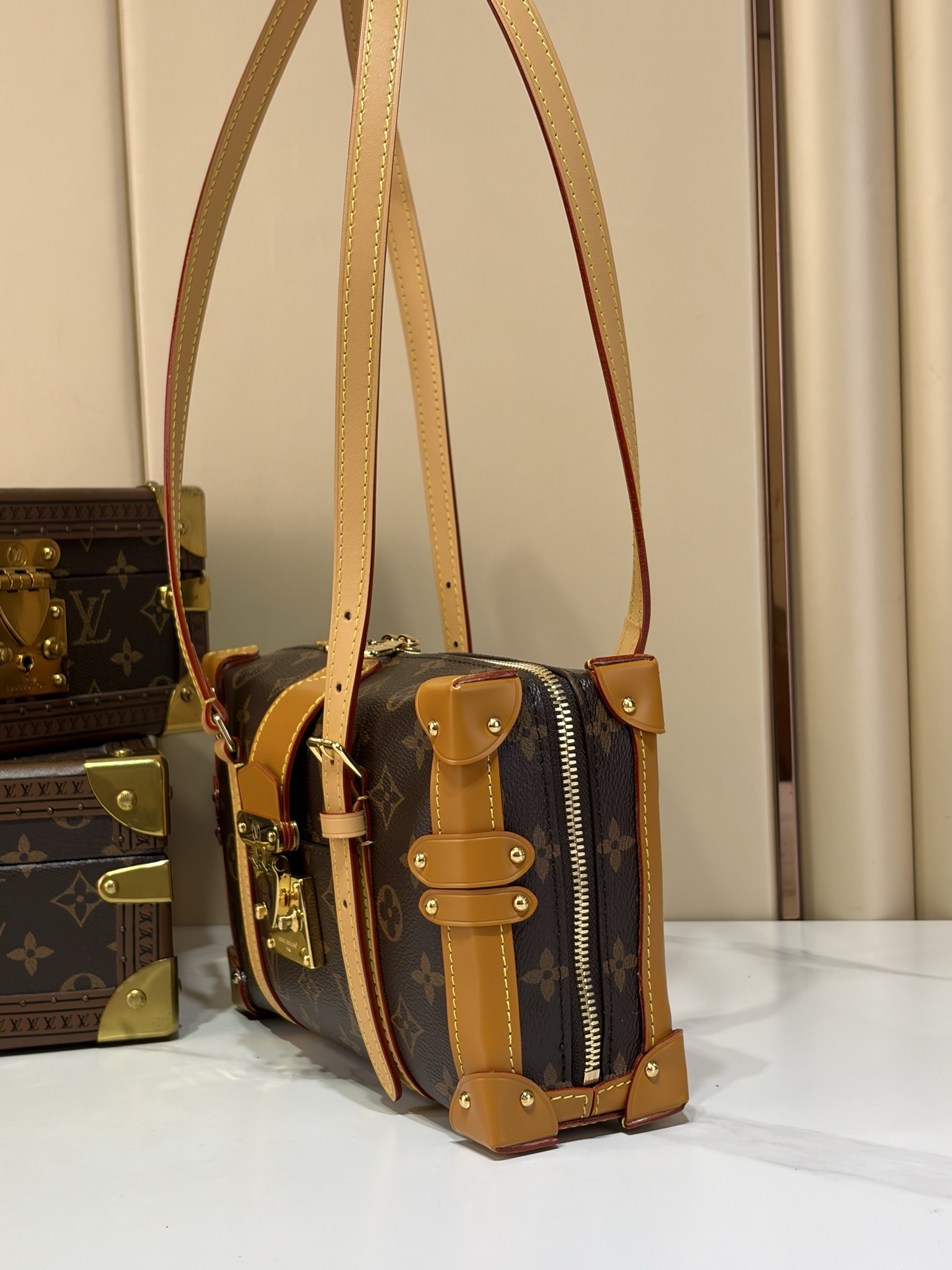 【顶级原单 MALLE DE JOUR 手袋 】M3A169 老花 本款 Malle de Jour 手袋取材经典 Mo
