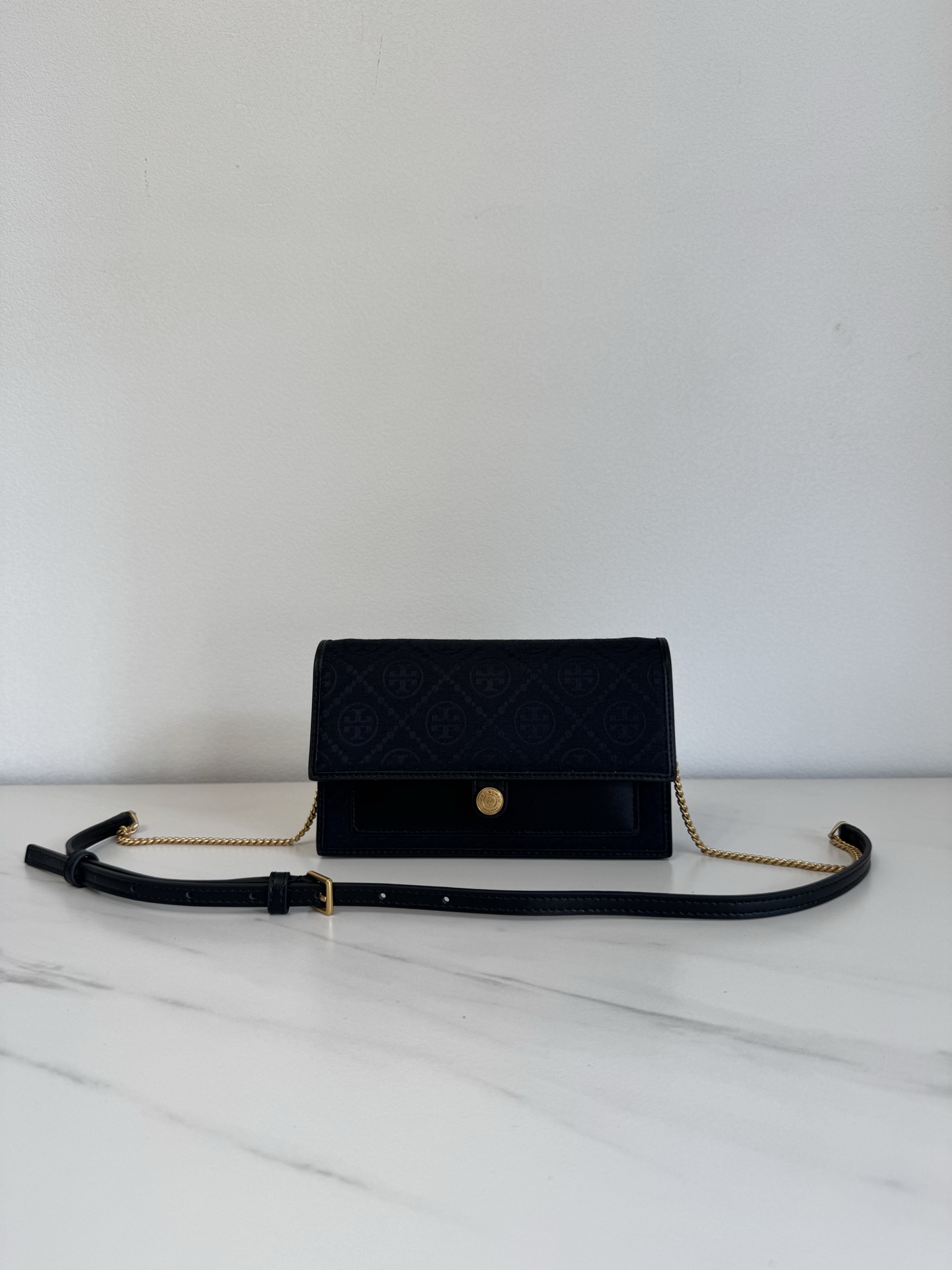 Tory Burch ～Tory Burch23年新款T Monogram系列单肩信封包 风琴款式 实用百搭