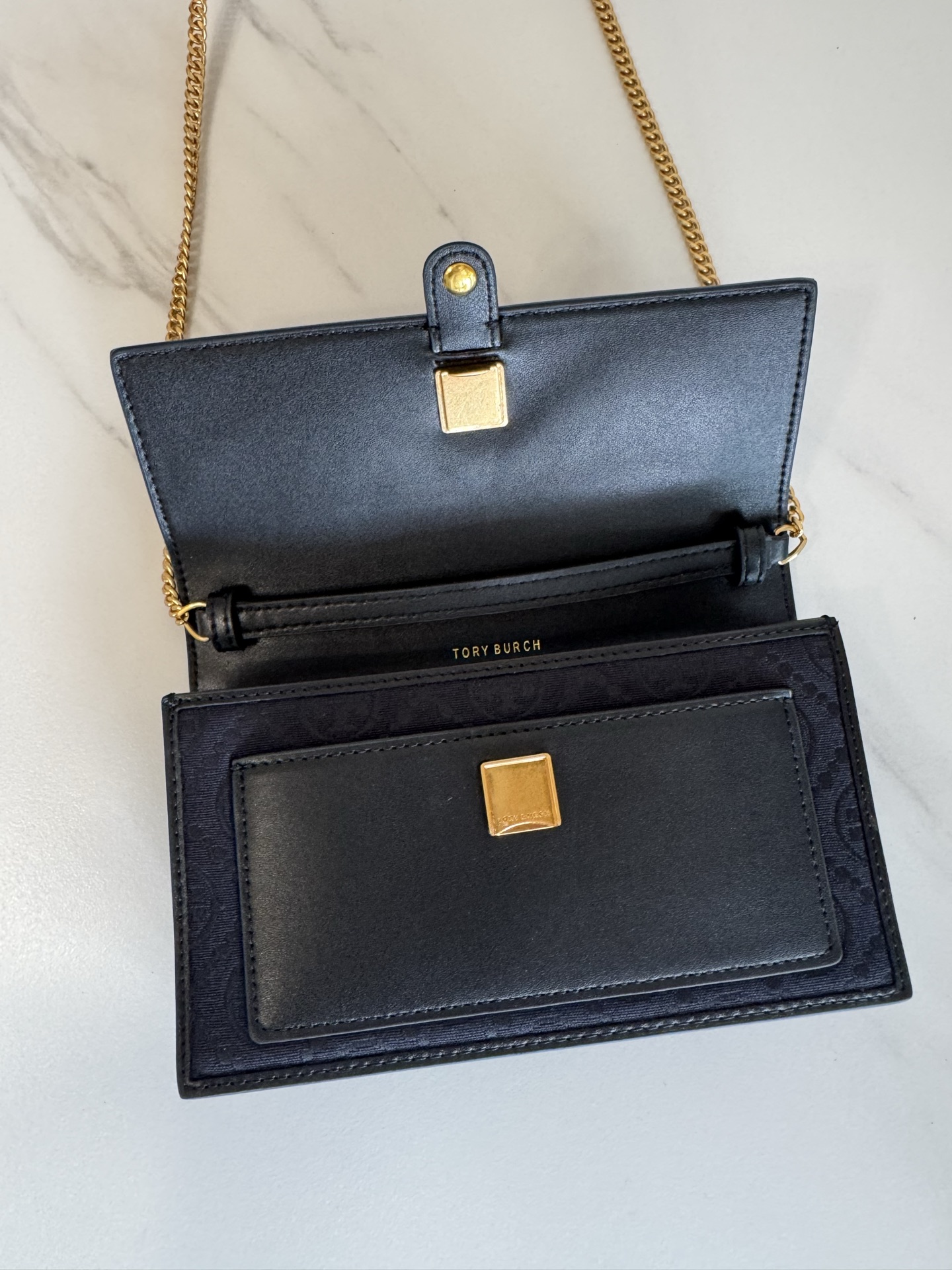 Tory Burch ～Tory Burch23年新款T Monogram系列单肩信封包 风琴款式 实用百搭