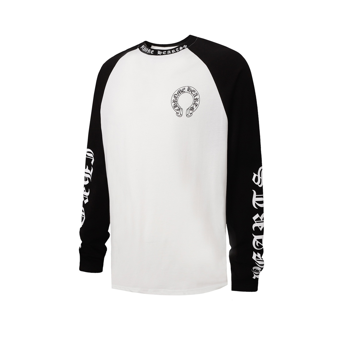 Chrome Hearts 23SS Sanskrit Horseshoe Print Long Sleeve T-Shirt