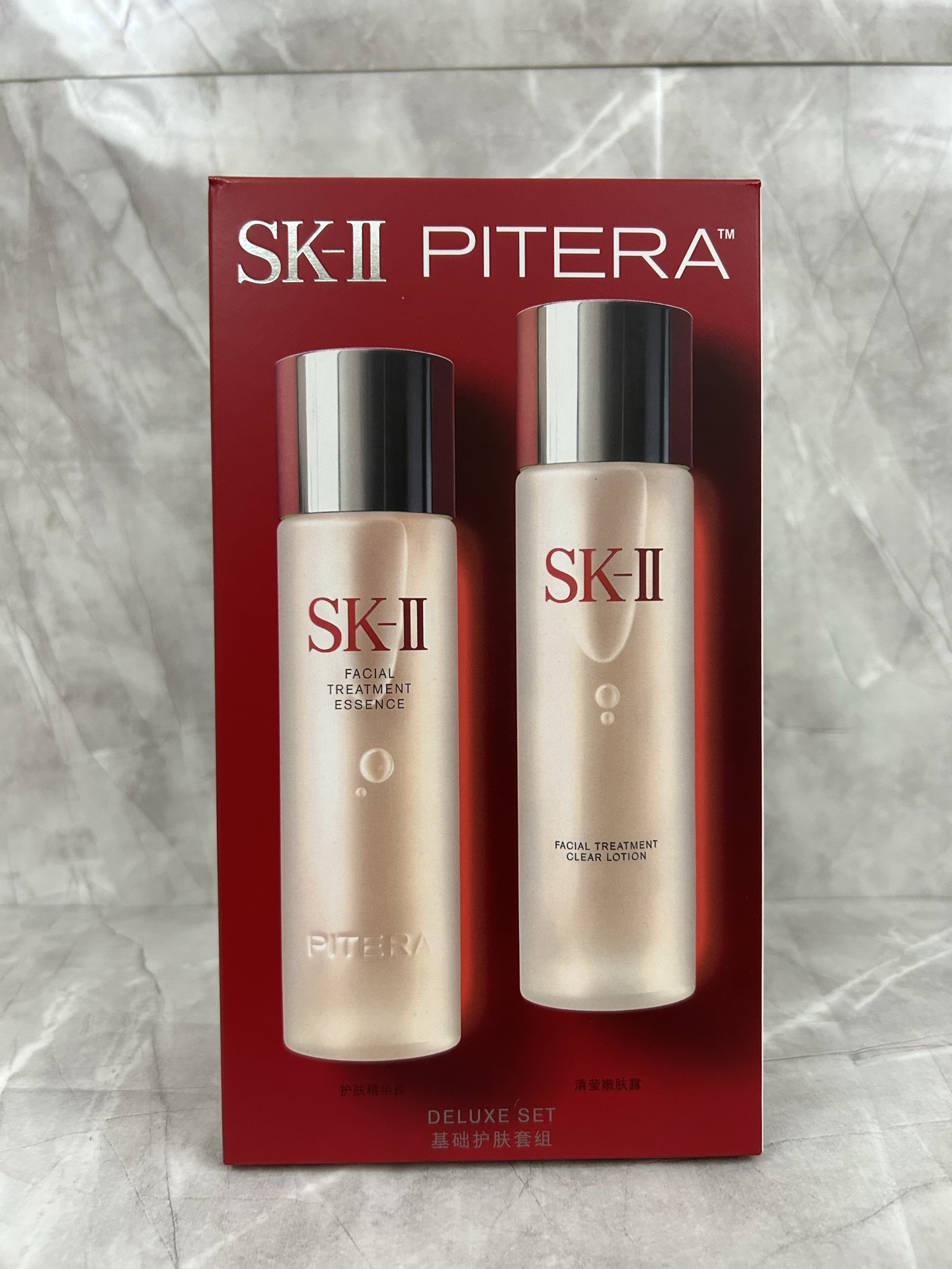 220. Set de dos piezas SK-II nuevo Facial Treatment Essence y Clear Lotion/versión Mingtong 🔜 Versión Mingtong, alta c…
