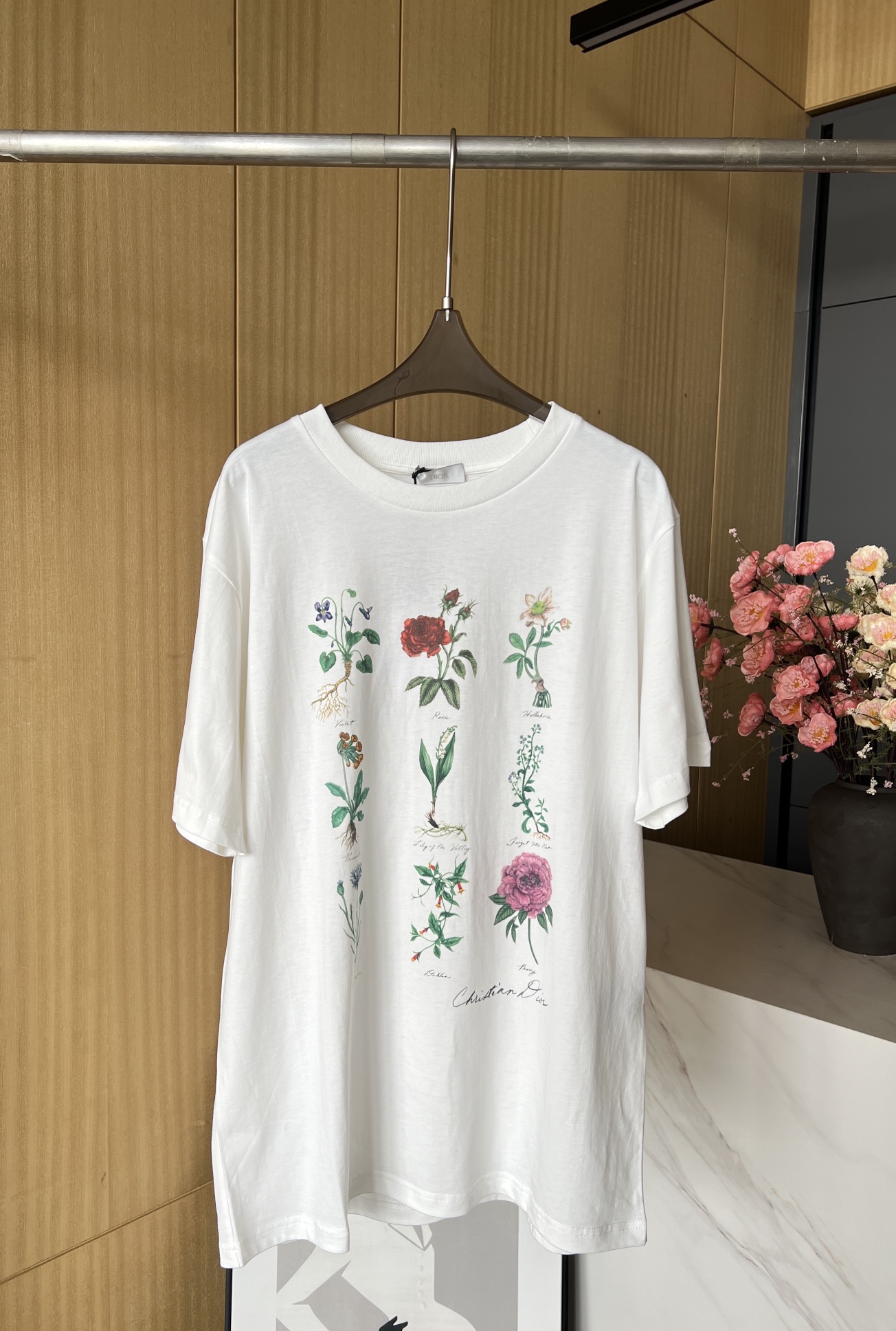 Dior Kleding T-Shirt online te koop
 Afdrukken Unisex Korte mouw