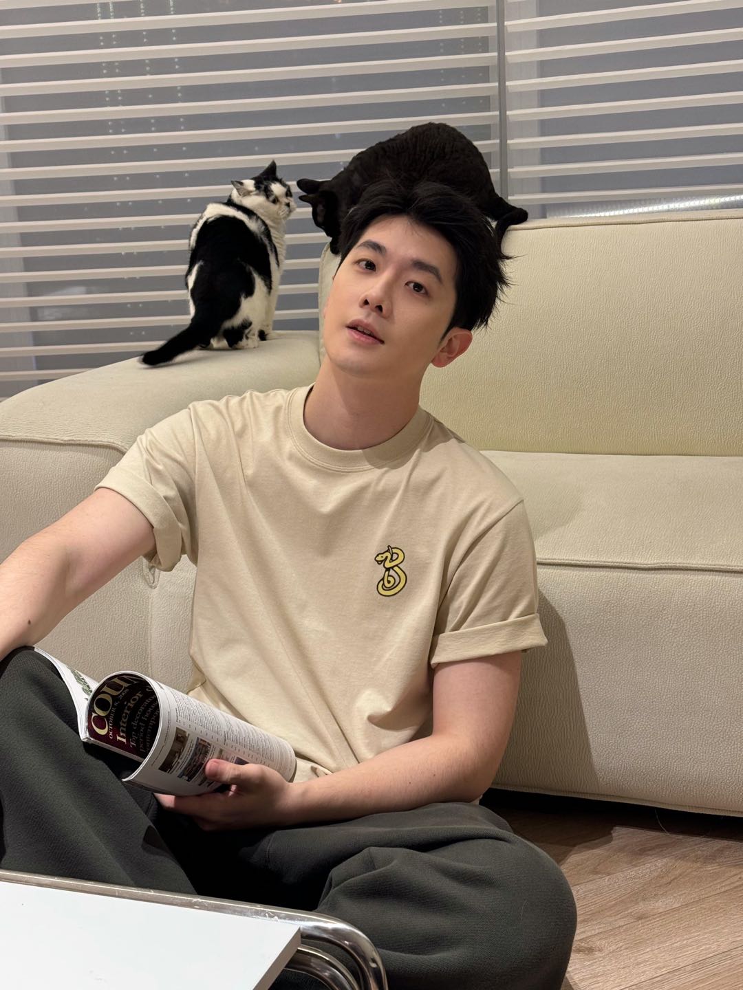 NO:313313,Little brother upper body effect, alexander wang19860909小哥哥上身效果,,alexander wang,Women's clothing