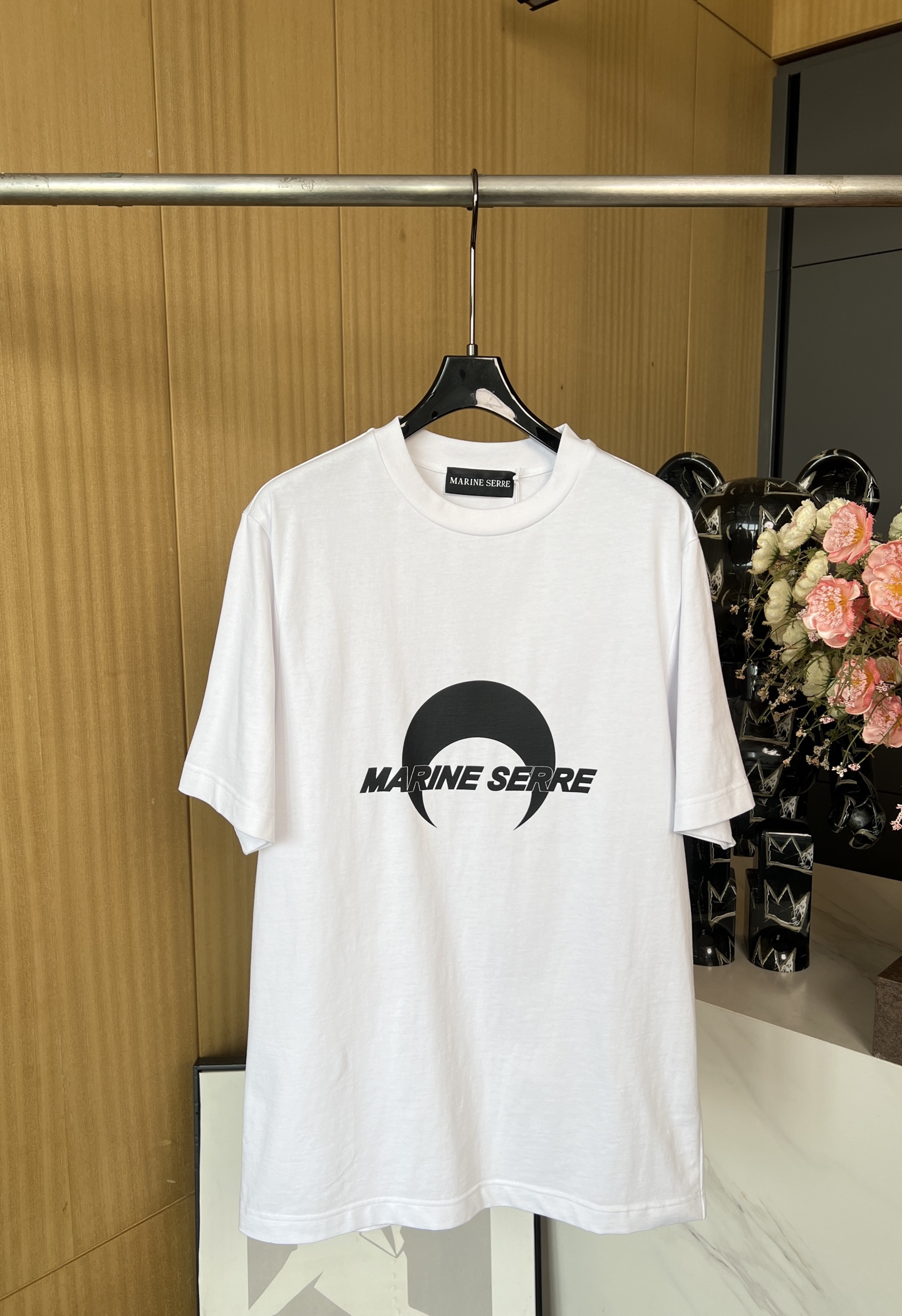 NO:318876,Marine *serre spring and summer new style crescent moon printed T-shirt short sleeves, chest brand LO moon letter printing, loose style, same style for men and women SML, T-shirt,tees, t-shirt,alexander wang19860909Marine *serre春夏新款 弯月印花T恤短袖,胸前品牌LO月亮字母印花、宽松版型、男女同款 码数SML,,T-shirt,tees，t-shirt,alexander wang,Women's clothing