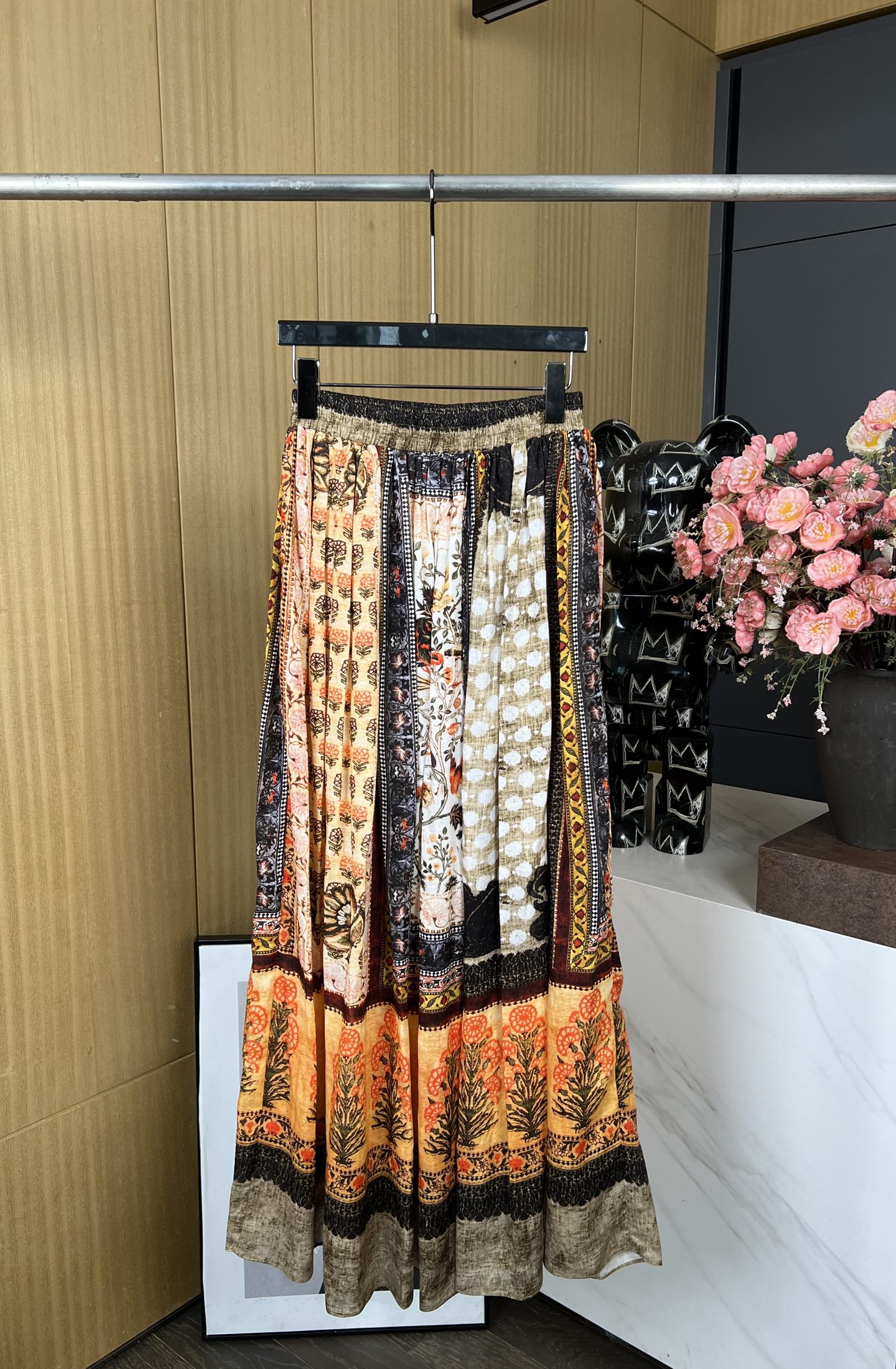 NO:331963,Into The East Spring and Summer New Style, a linen printed skirt, comfortable and breathable, 70-day silk, linen fabric, casual style, SML, skirts, alexander wang19860909Into The East 春夏新款 己印亚麻印花半裙、穿着舒适又透气、采用70天丝 亚麻面料、休闲版型 码数SML,,skirts,alexander wang,Women's clothing