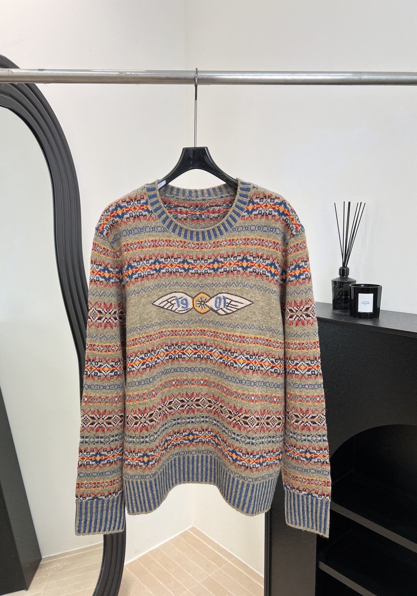 NO:588659,Ralph Lauren's new autumn and winter patterned wing knitted sweater, colorful geometric + wing knitted pattern, wool blend soft and warm, casual fit, size S M L,, loro piana, sweaters, alexander wang19860909Ralph Lauren 拉夫劳伦 秋冬新款 纹翅膀织花毛衣、彩色几何+翅膀织花、羊毛混纺柔软又保暖、休闲版型 码数S M L,,loro piana,sweaters,alexander wang,Women's clothing