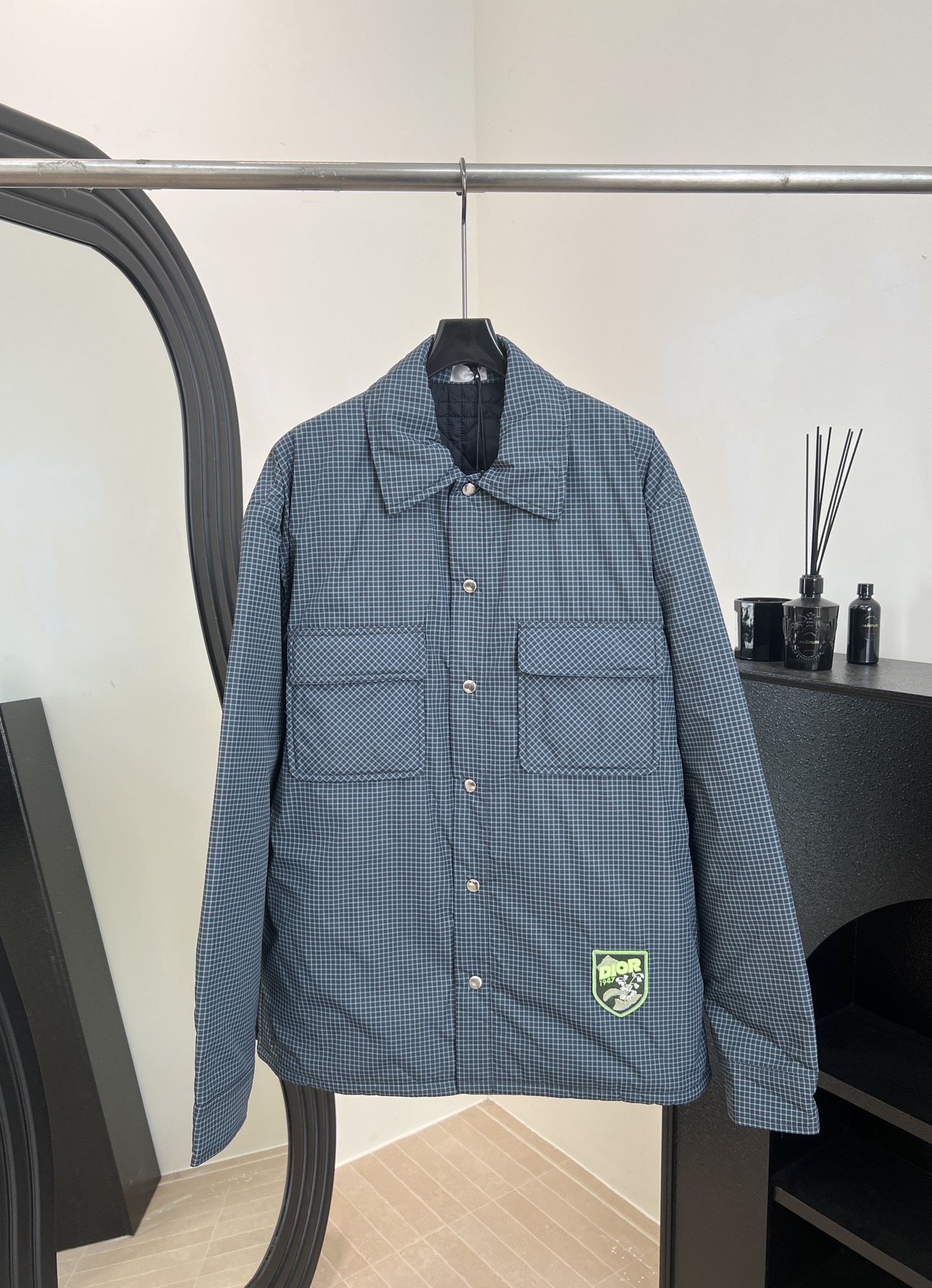 NO:658370,Men's Dior autumn and winter new classic plaid cotton jacket, soft and comfortable cotton fabric, double chest pockets, Dior logo on the lower left corner, casual fit, size S M L XL,, dior, jackets & coats, alexander wang19860909男款Dior 秋冬新款 经典格纹棉服外套、棉质面料柔软舒适、胸前双口袋、左下角Dior标志、休闲版型 码数S M L XL,,dior,jackets & coats,alexander wang,Women's clothing