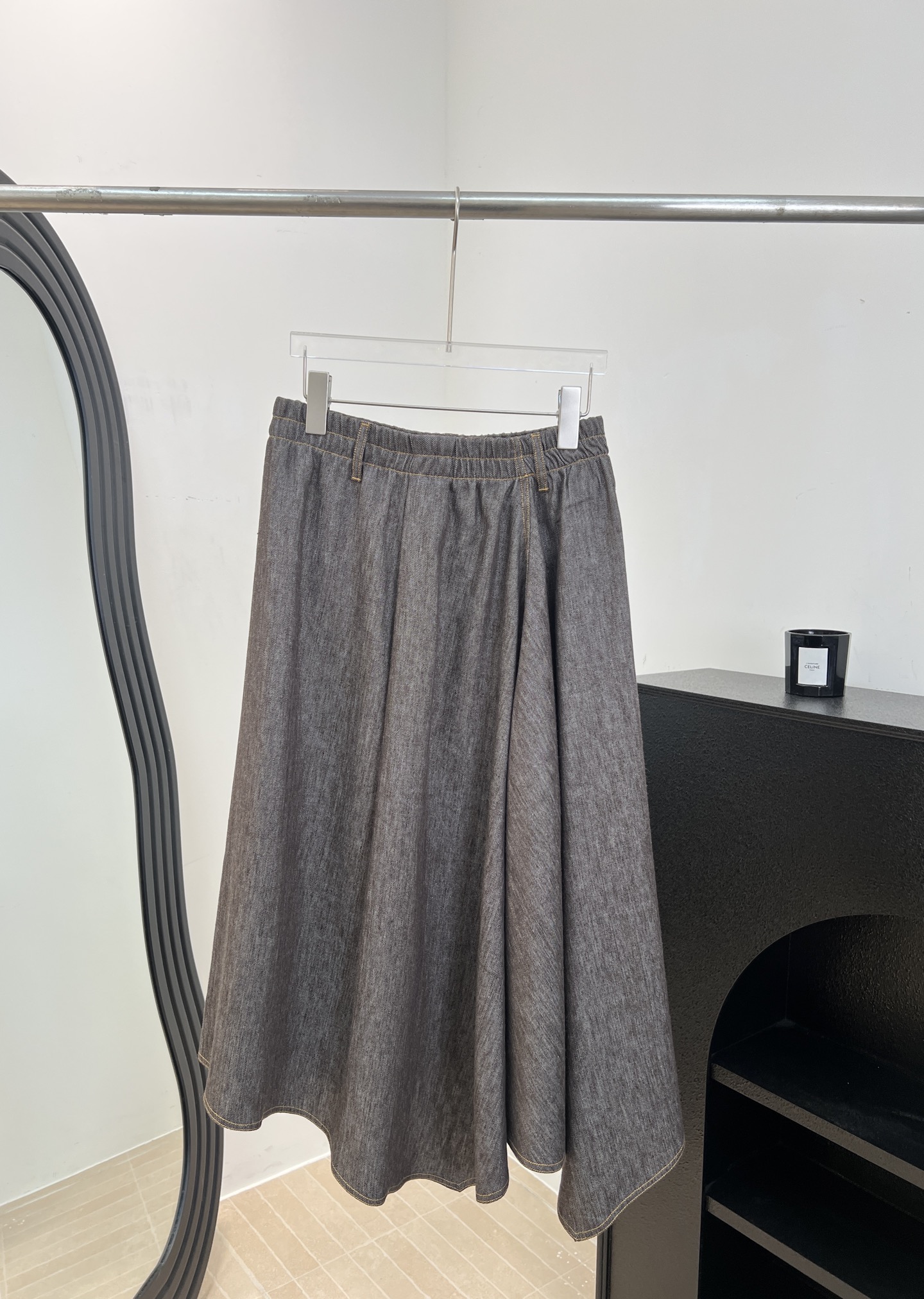 NO:838020,Bc new spring and summer style linen skirt, linen drape fabric, elastic waist design, A-line shape to cover the hips and make you look slimmer, irregular skirt, casual fit, size S M L,,skirts,19860909Bc 春夏新款 亚麻半身裙、亚麻垂坠感面料、松紧腰设计、A字版型遮胯显瘦、不规则裙摆、休闲版型 码数S M L,,skirts,,Women's clothing