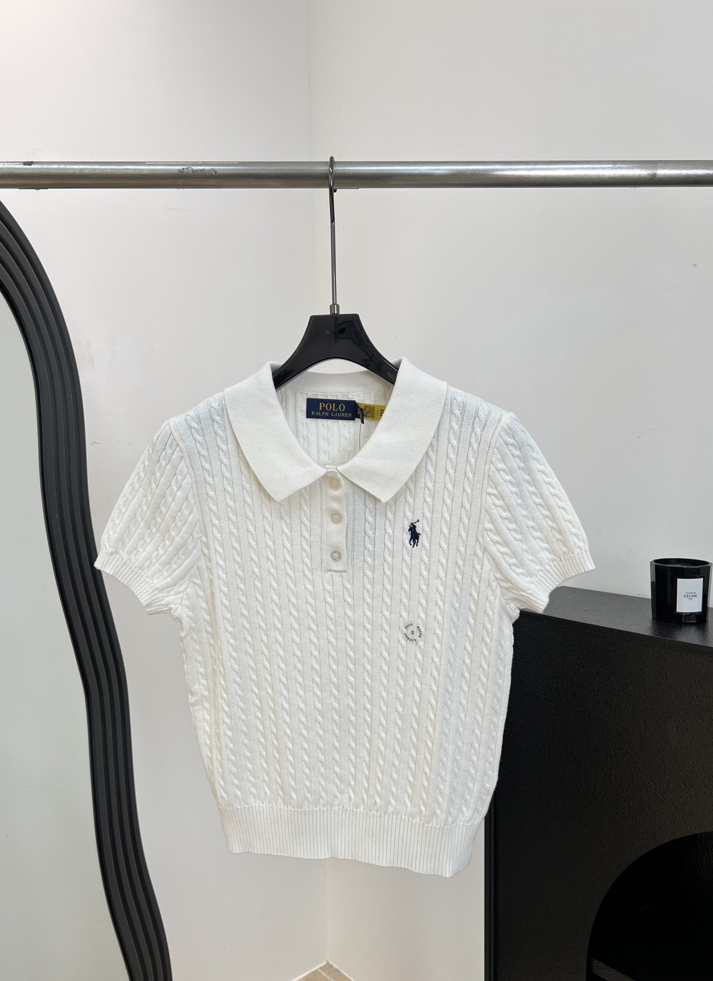 NO:893547,Ralph Laure* Ralph Lauren's new spring and summer style pony logo embroidered cable short-sleeved Polo shirt, made of custom-dyed and custom-spun yarn, super good-looking upper body, classic style, casual fit, size S M L,, loro piana, T-shirt,19860909Ralph Laure* 拉夫劳伦 春夏新款 小马标刺绣绞花短袖Polo衫、采用定染定纺纱线、上身超级好看、经典款式、休闲版型 码数S M L,,loro piana,T-shirt,,Women's clothing