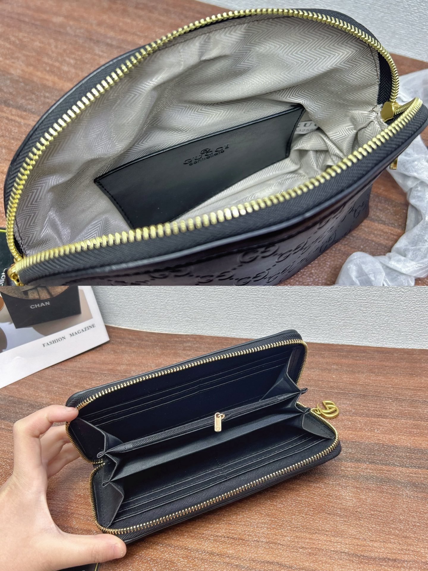 P200
三件套 古驰 gucci
手提托特包+贝壳包+钱包 3件套组合

尺寸：大30x25cm，中23x19cm，小20x10cm.