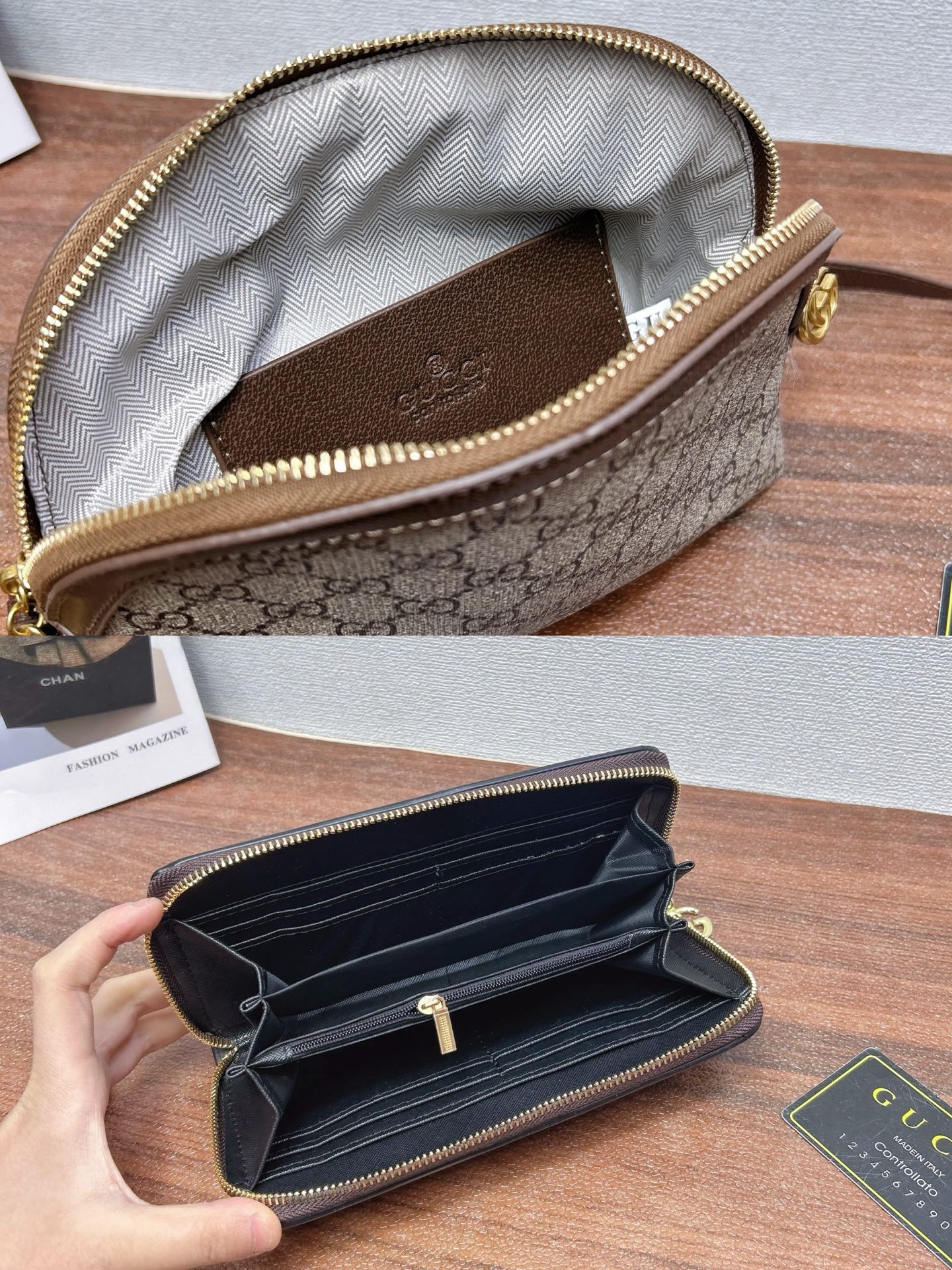 P200
三件套 古驰 gucci
手提托特包+贝壳包+钱包 3件套组合

尺寸：大30x25cm，中23x19cm，小20x10cm.