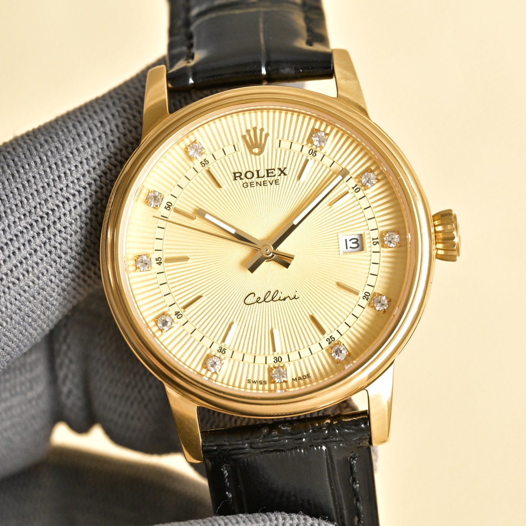 NO:764121,White shell, gold shell, the latest popular model, Rolex [ROLEX] men's watch, with a unique dial design, paired with a more high-end and luxurious Rolex. When you first meet Rolex, you must dream of owning it one day. Wearing a Rolex will make you prosperous and prosperous. You deserve it. Reviews are welcome!  !  The movement is equipped with a brand new imported Citizen (zero repair), size 40, mirror sapphire glass never scratched, material 316L stainless steel case, power reserve 48 hours, waterproof depth 100 meters, Italian calf leather belt, original pin buckle!  ,,rolex,cowhide19860909白壳 金壳 最新爆款主推 劳力士【ROLEX】男士腕表 采用独特的表盘设计 搭配而来的是更高档奢华的劳力士, 初识劳力士必憧憬有朝一日能拥有它,戴上劳力士必顺风顺水必发达,你值得拥有,欢迎评鉴！！ 机芯搭配全新进口西铁城（零返修） 尺寸40 镜面蓝宝石玻璃永不刮花 材质316L精钢表壳 动力储存48小时 防水深度100米 意大利小牛皮带,原装针扣！,,rolex,cowhide,Watch