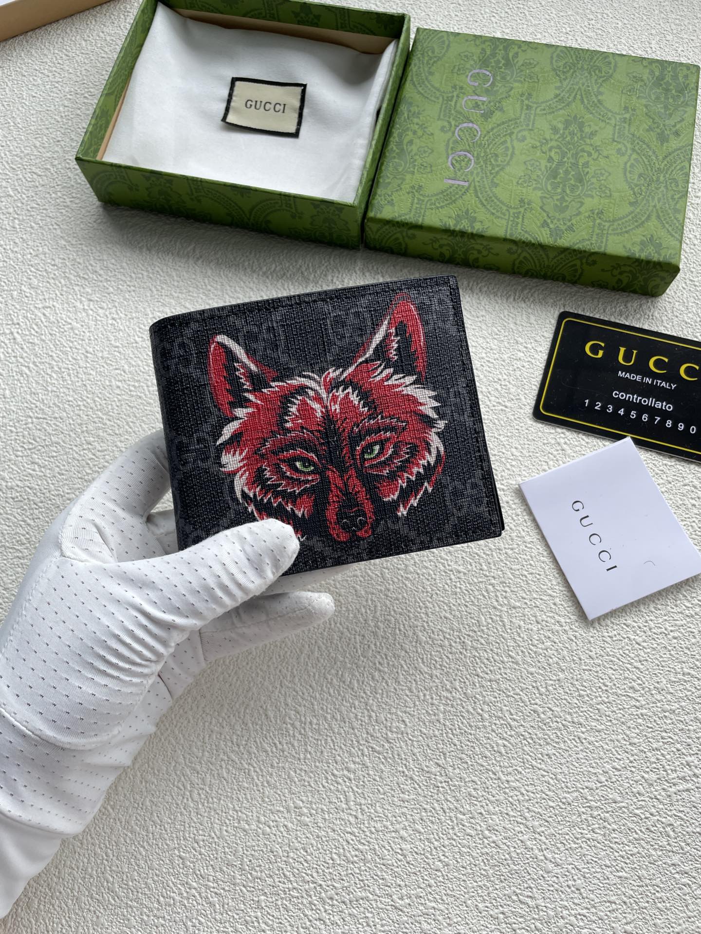 Gucci Monederos Compra réplica barata de alta calidad 1: 1
 Negro Color café Rojo Impresión Cloruro polivinilo