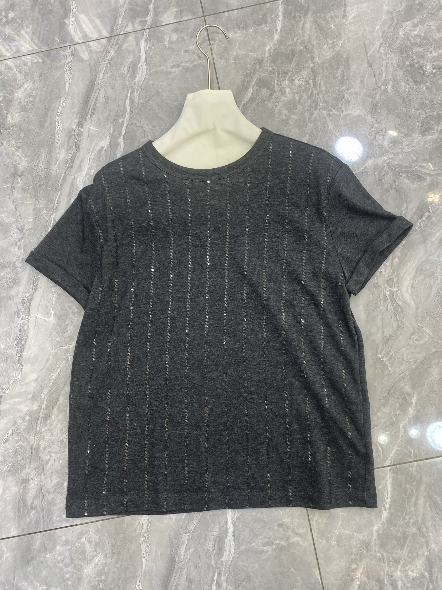 P713 Original Female Suit with B-C-Linked Shirt: Scrubber, Cotton, Silk, Salsa Blend - 图片 3