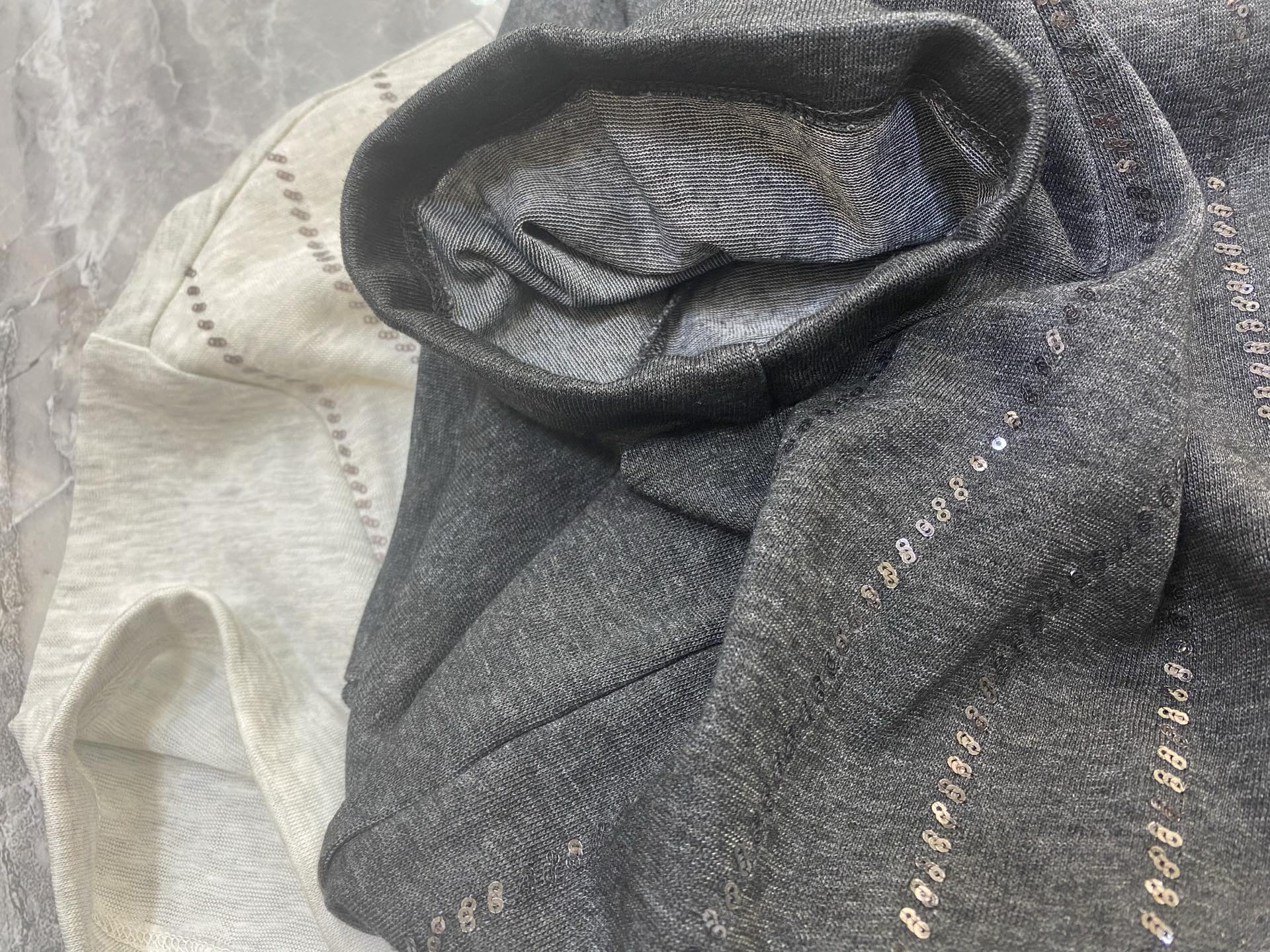 P713 Original Female Suit with B-C-Linked Shirt: Scrubber, Cotton, Silk, Salsa Blend - 图片 8