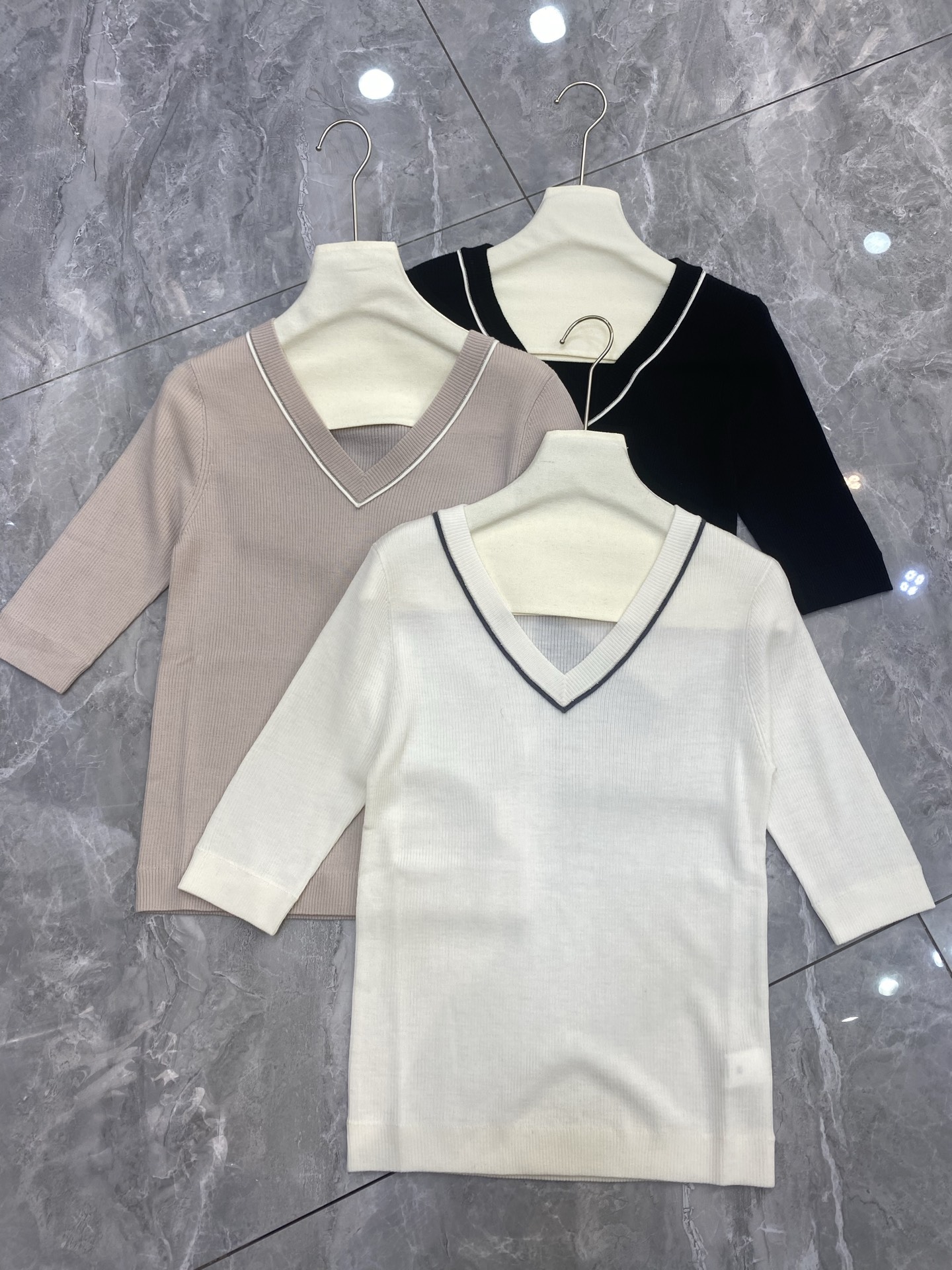 Stylish P667 Dress: 100% Wool with B.C. Autumn Shirt in White Almond Black