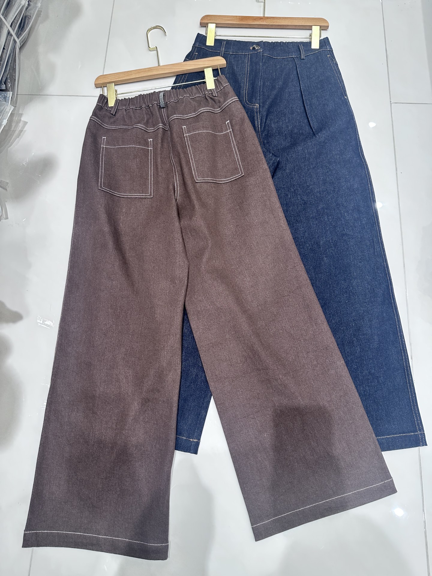 “Bad-Ass Girl Style: P-912 Pants in Cowboy Blue, 97% Cotton, 3% Polyester” - 图片 6