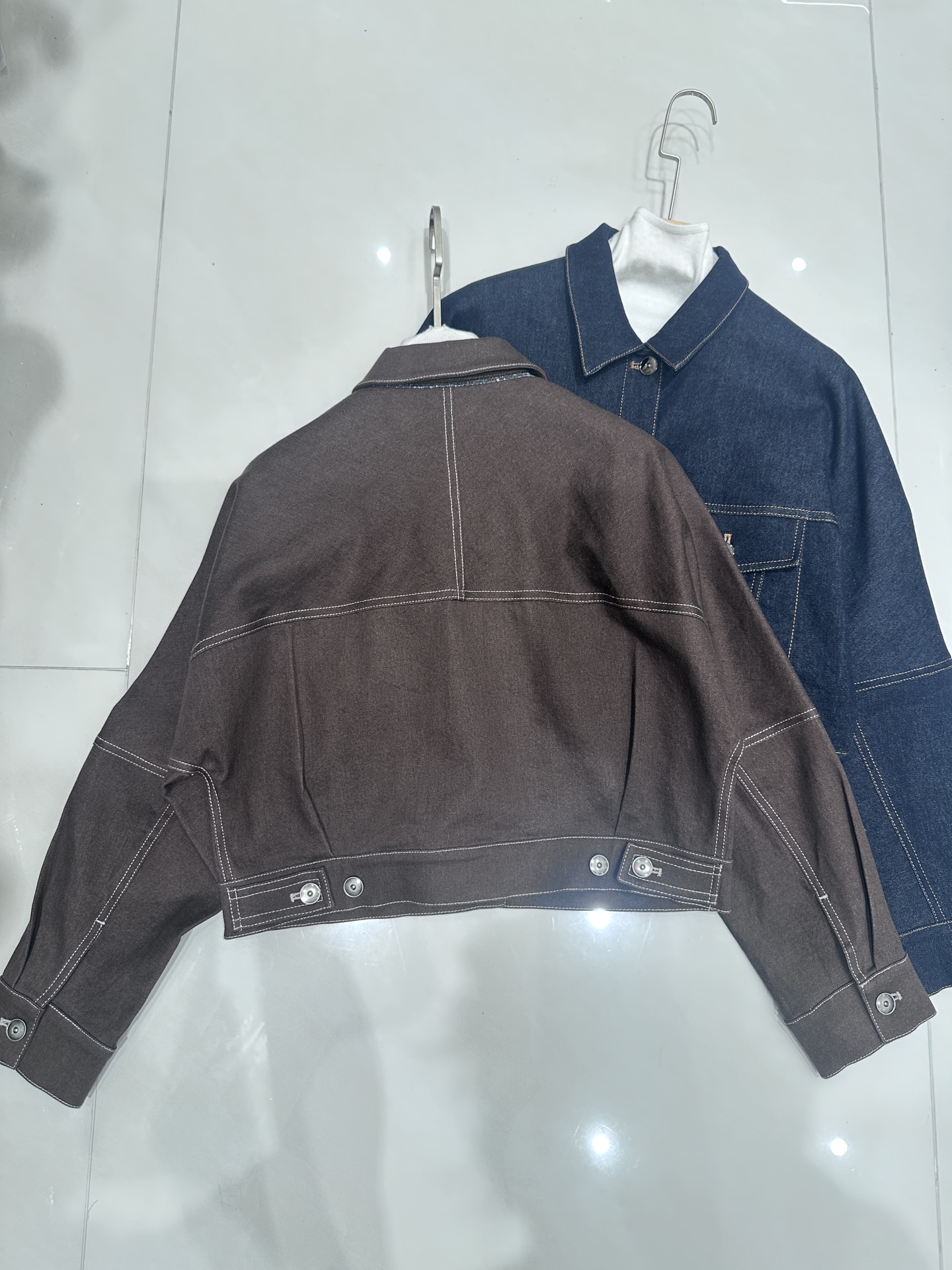 “Bad-Ass Girl Style: P-912 Pants in Cowboy Blue, 97% Cotton, 3% Polyester” - 图片 2