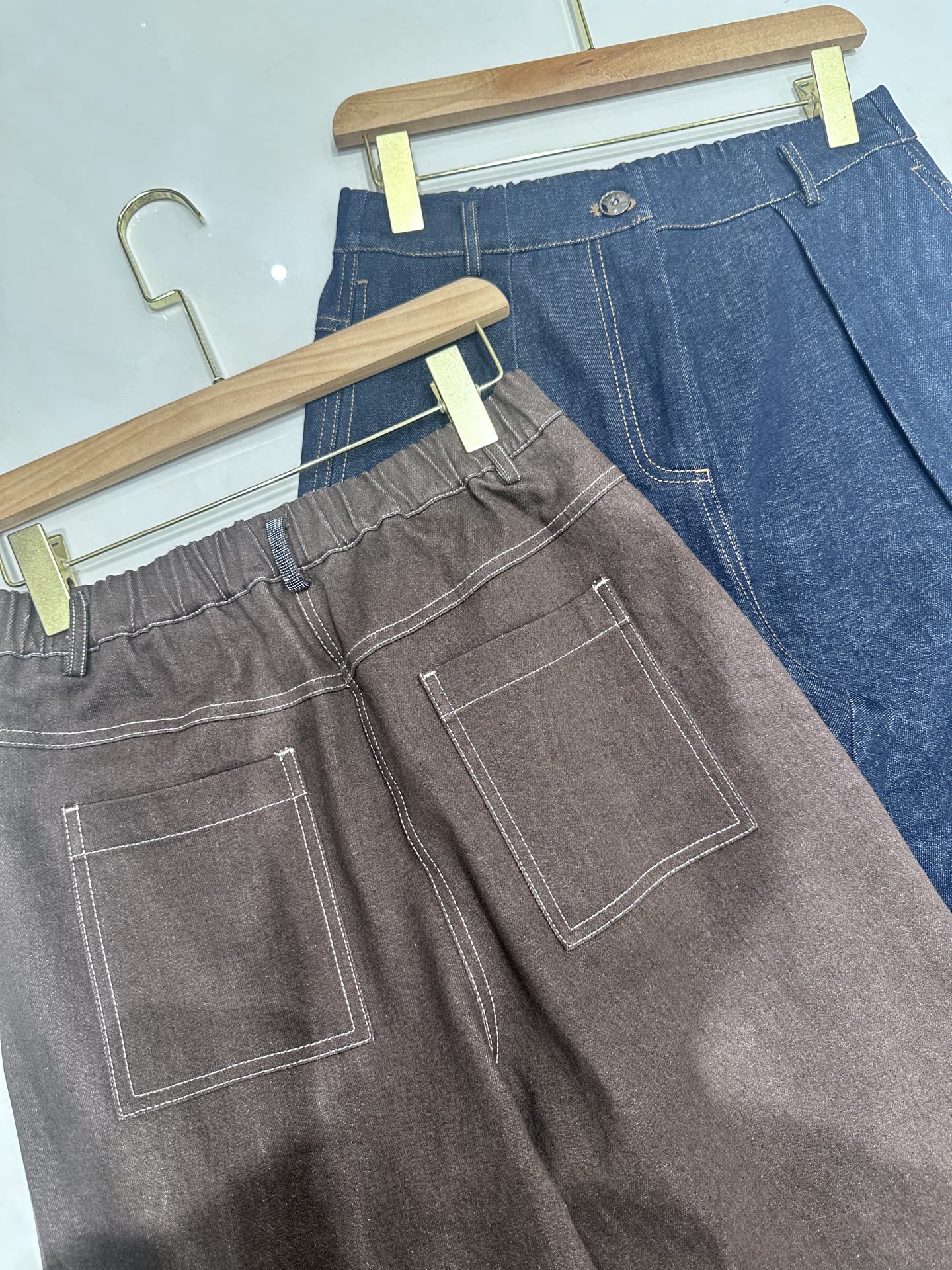 “Bad-Ass Girl Style: P-912 Pants in Cowboy Blue, 97% Cotton, 3% Polyester” - 图片 7