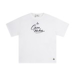 Vivienne Westwood Clothing T-Shirt Black White Printing Short Sleeve