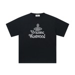 Top Quality Website
 Vivienne Westwood Clothing T-Shirt Black White Printing Short Sleeve