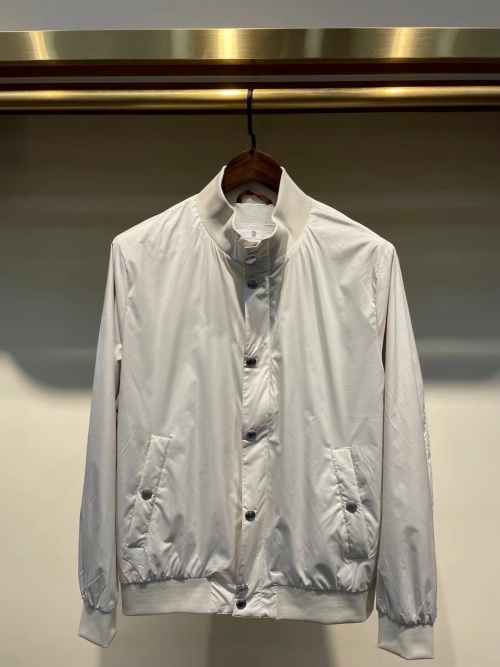 Brunello Cucinelli Men's Lightweight Button-Down Jacket - Stylish & Breathable 1 Brunello Cucinelli Men's Lightweight Button-Down Jacket - Stylish & Breathable