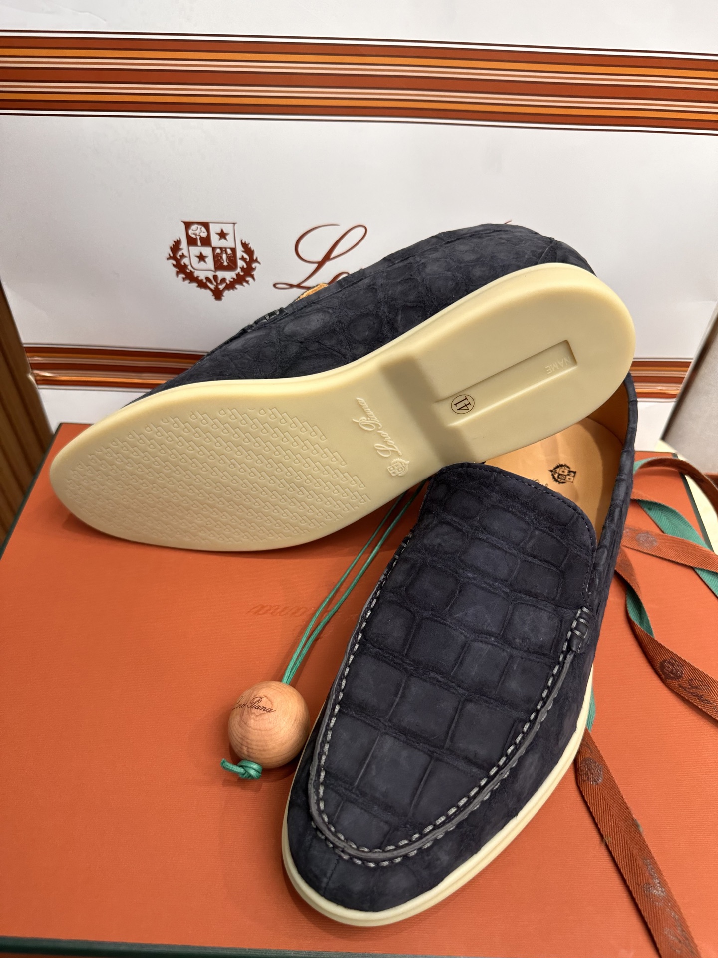 Loro Piana Men's Suede Alligator Leather Loafers - Luxurious Comfort 4 i1754316777002 4267 0 2