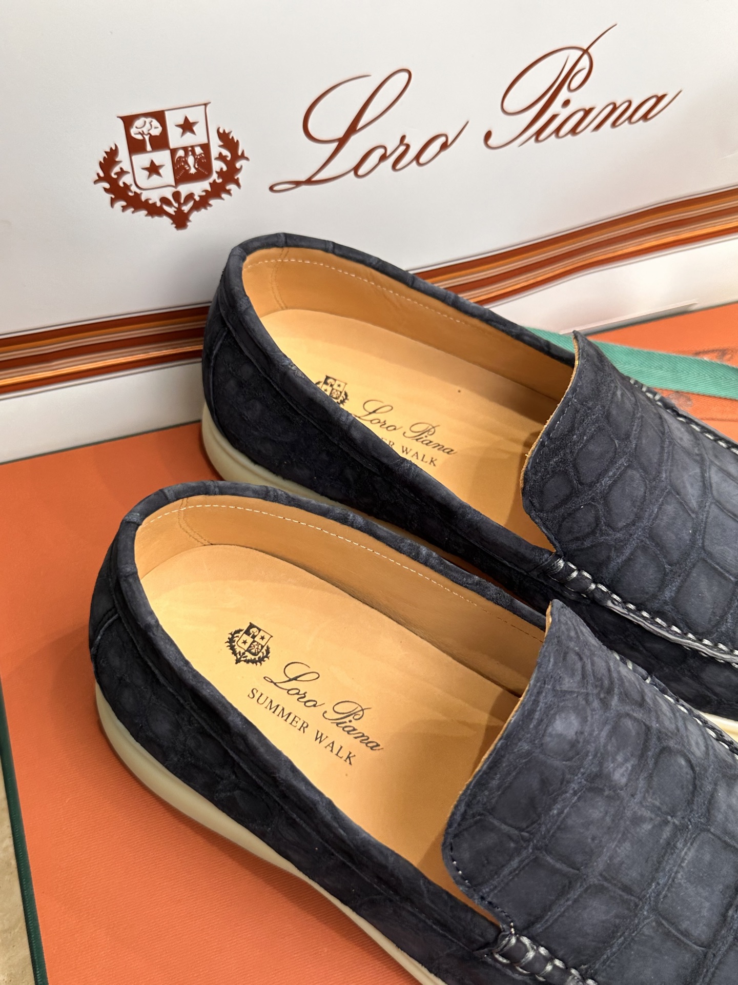 Loro Piana Men's Suede Alligator Leather Loafers - Luxurious Comfort 7 i1754316828607 6391 0 5