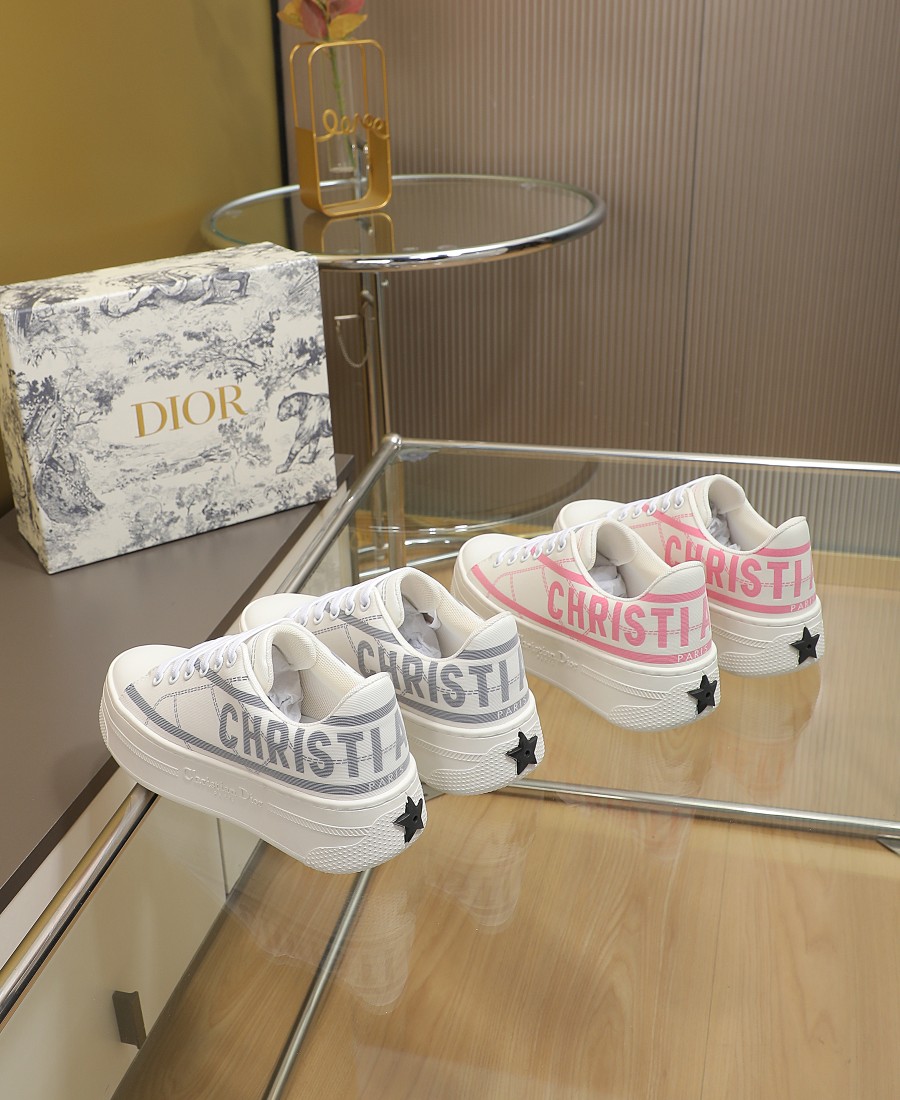 Dior Almacenar
 Zapatos Zapatillas de monopatín Blanco Cuero de vaca Piel oveja Pantalones deportivos