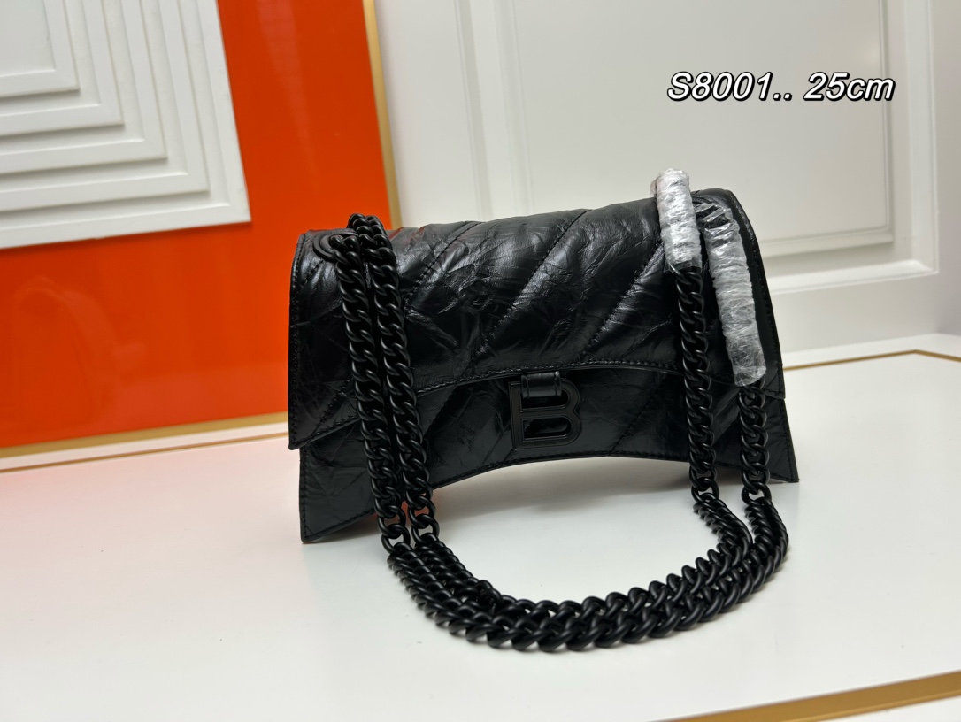 Balenciaga Handbags Crossbody & Shoulder Bags Calfskin Cowhide Fall/Winter Collection Chains