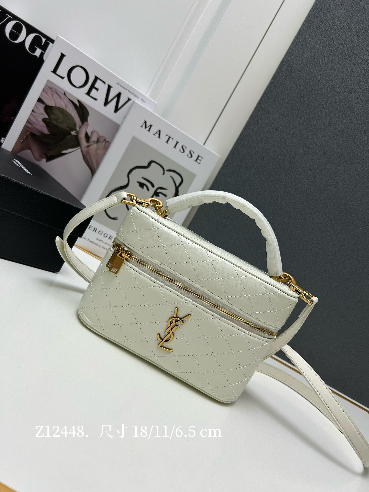 Yves Saint Laurent Bags Handbags Rose Gold Hardware Sheepskin Gaby Mini Z12448