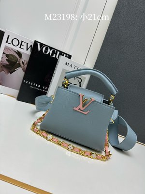 Customize The Best Replica Louis Vuitton LV Capucines AAAA Bags Handbags Gold Hardware Taurillon Chains M23198
