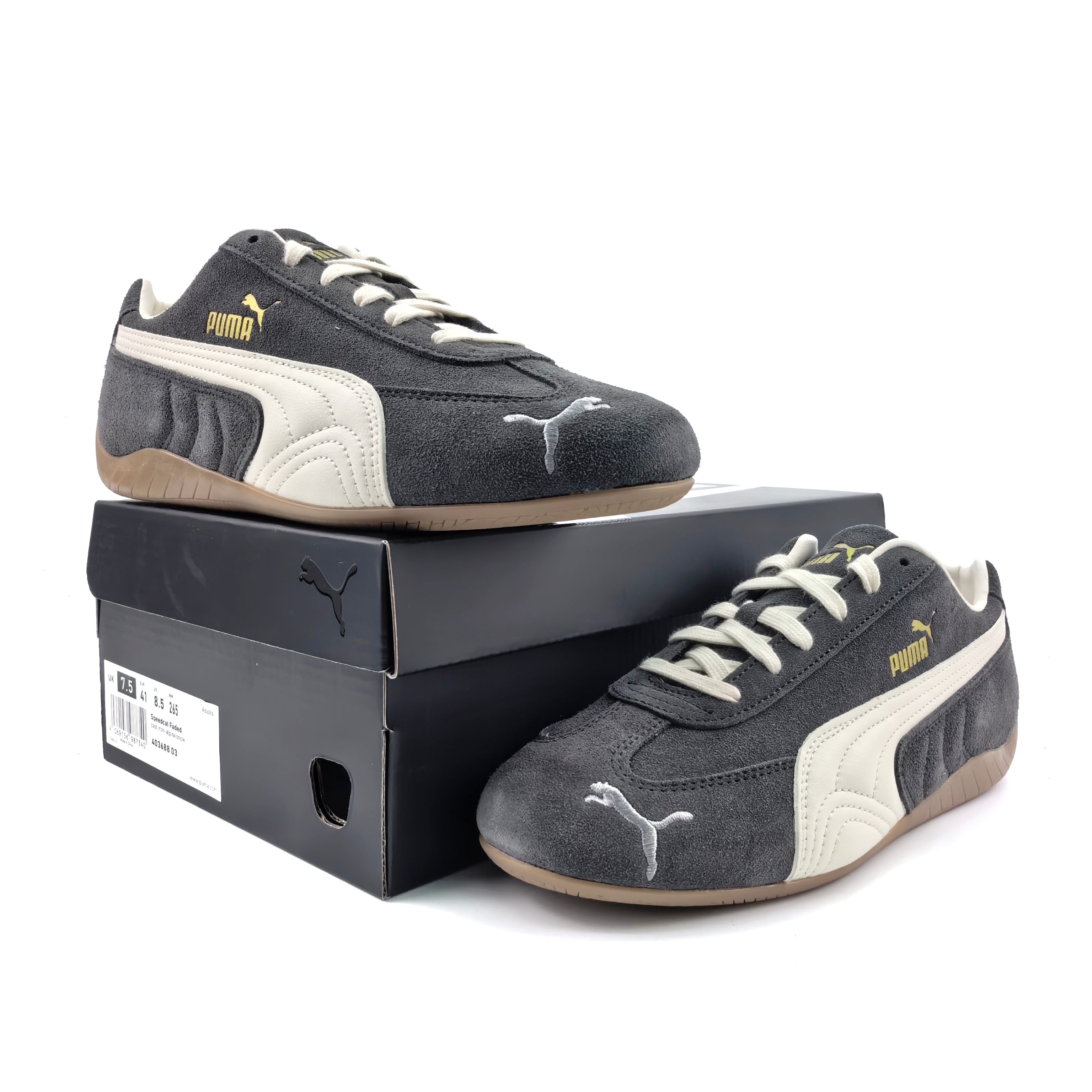 P200CS版The Open Product x Puma Speedcat 极速赛车系列彪马低帮生活休闲鞋 深灰米 403688-03
