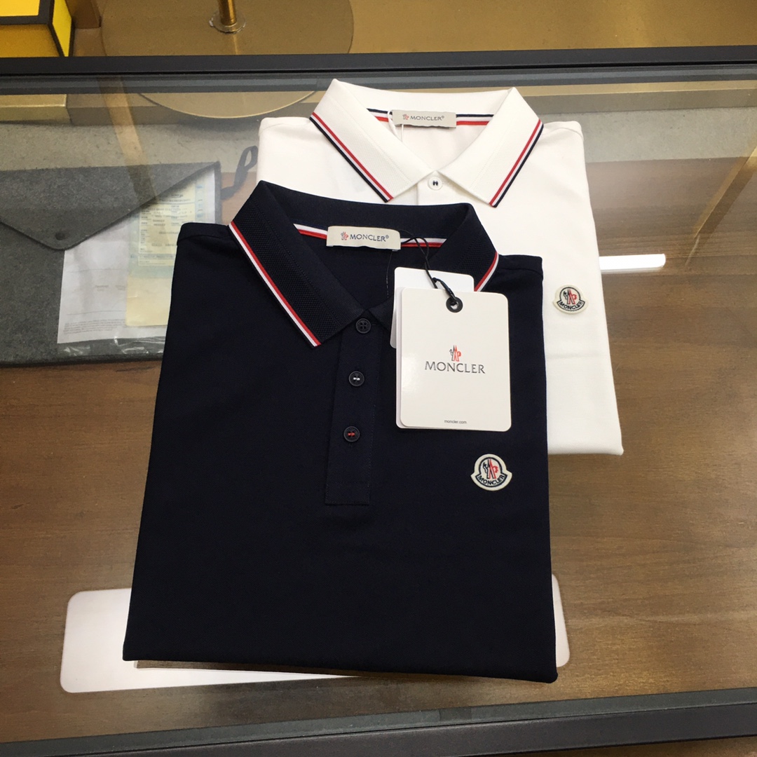 Moncler Kleding Polo T-Shirt Replica verkoop online
 Weven Mannen Katoen Zomercollectie Korte mouw