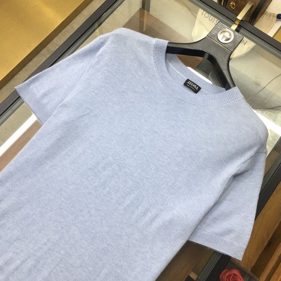 🆕专柜新品🌹🔥《杰尼亚》S-XL(报身高体重)💕
2025春夏新品短袖针织衫，官网同步发售，意大利进口混