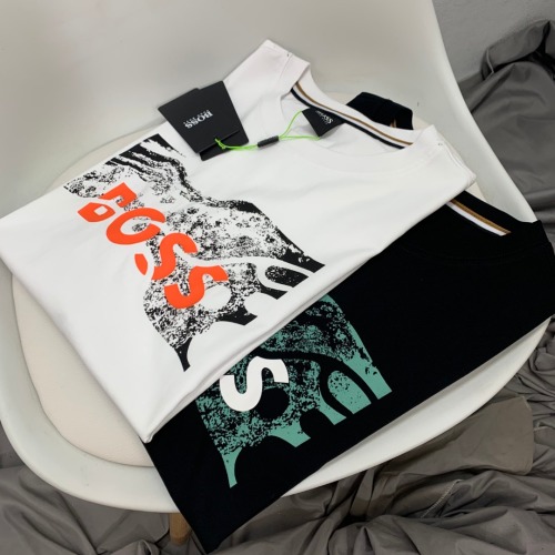 HUGO BOSS Camiseta de Manga Corta con Logo Estampado para Hombre 1 HUGO BOSS Camiseta de Manga Corta con Logo Estampado para Hombre