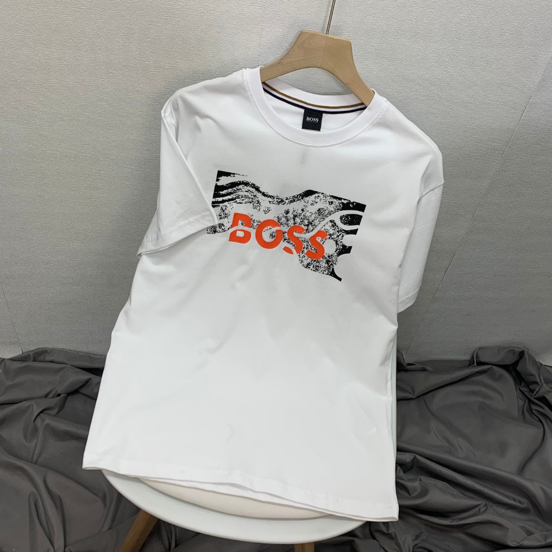 HUGO BOSS Camiseta de Manga Corta con Logo Estampado para Hombre 4 o 1itai81vhfgc1ldrs871001ncr2