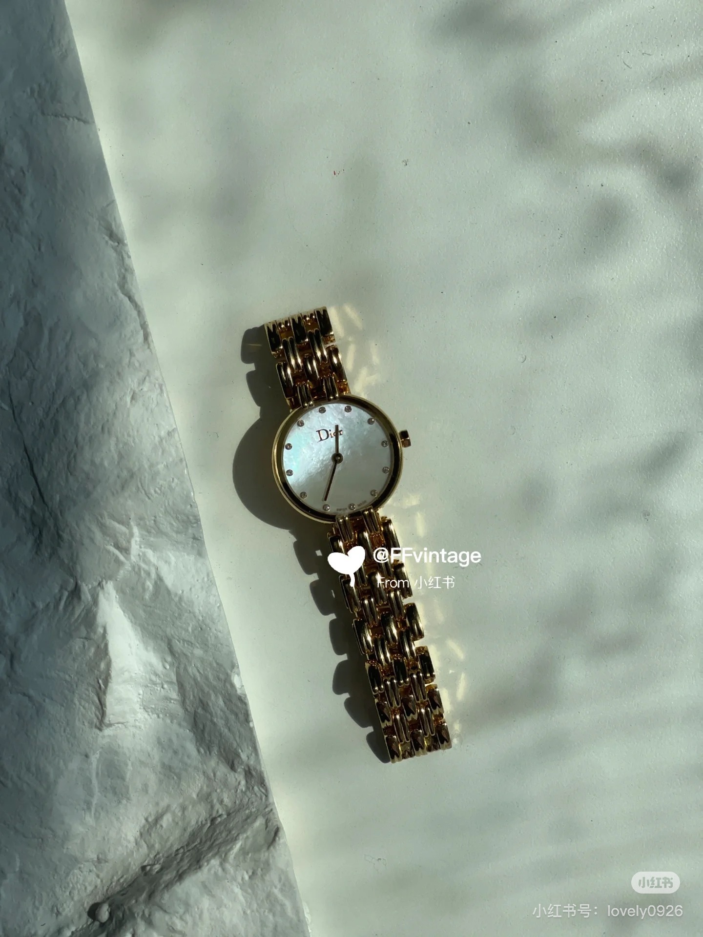 Luxurious Japan Watch: Gold and White, 28mm, Diordio Fashion Fairy for Girls - 图片 8