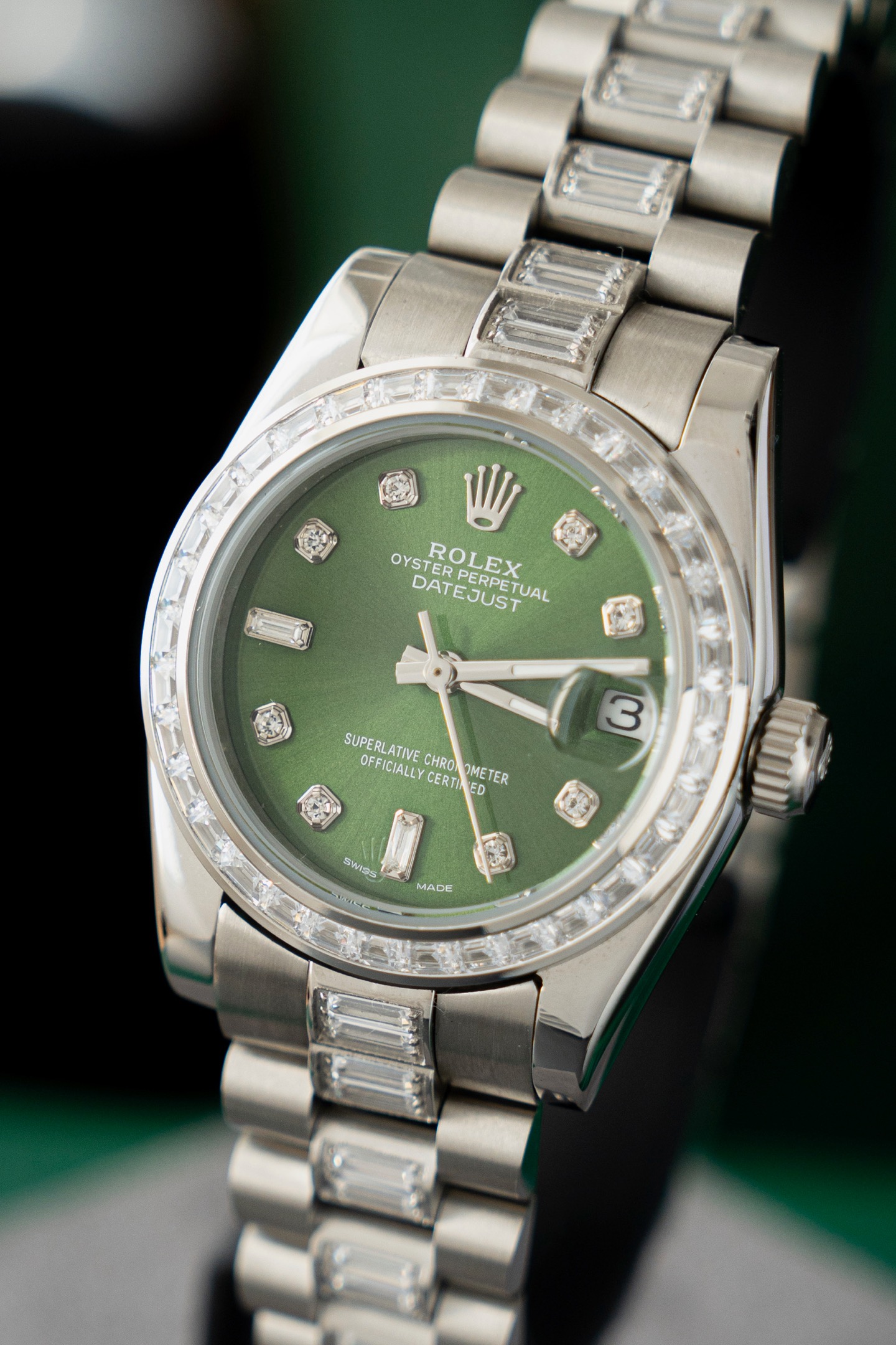 Rolex Datejust green 31mm Women's Automatic