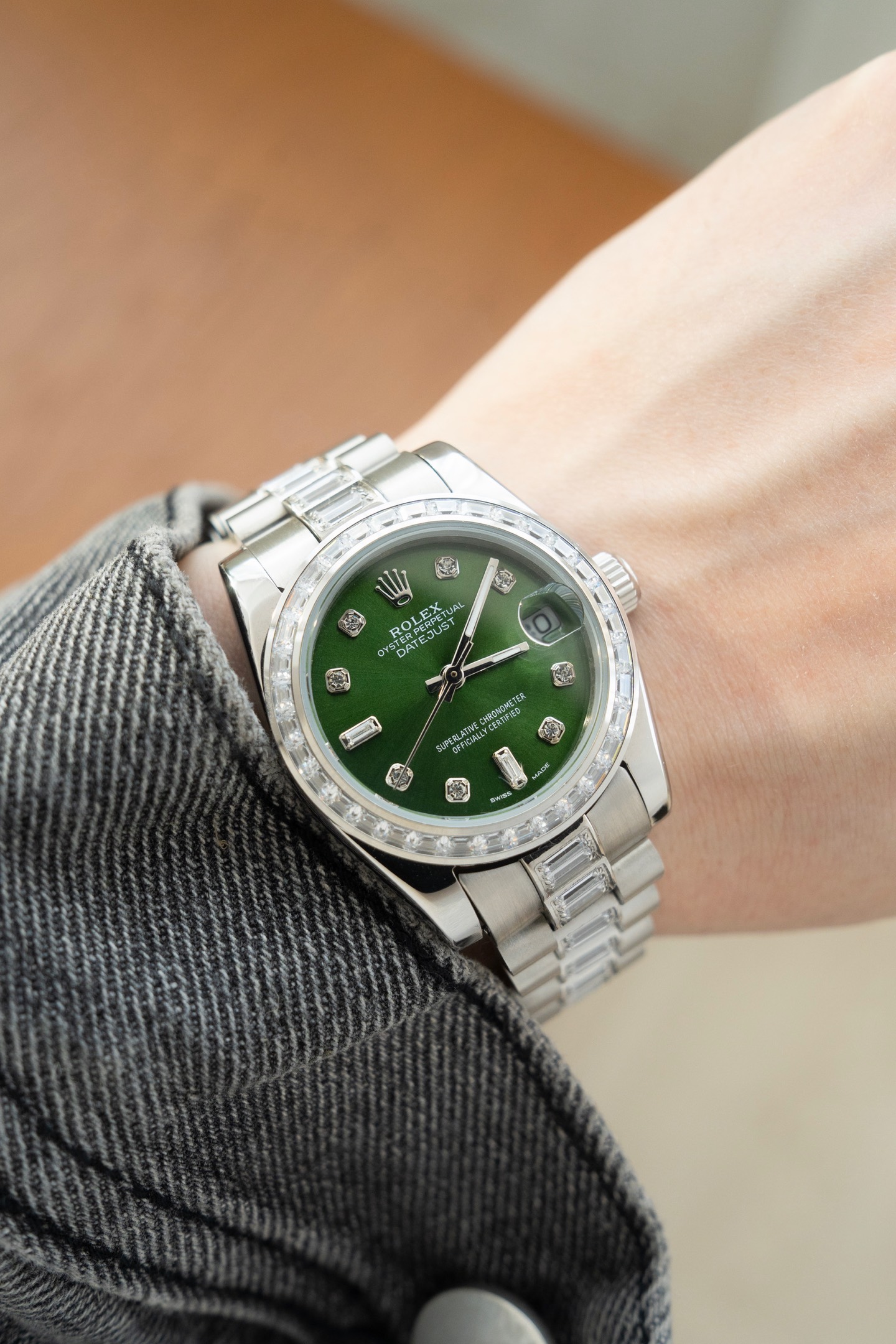 Rolex Datejust green 31mm Women's Automatic