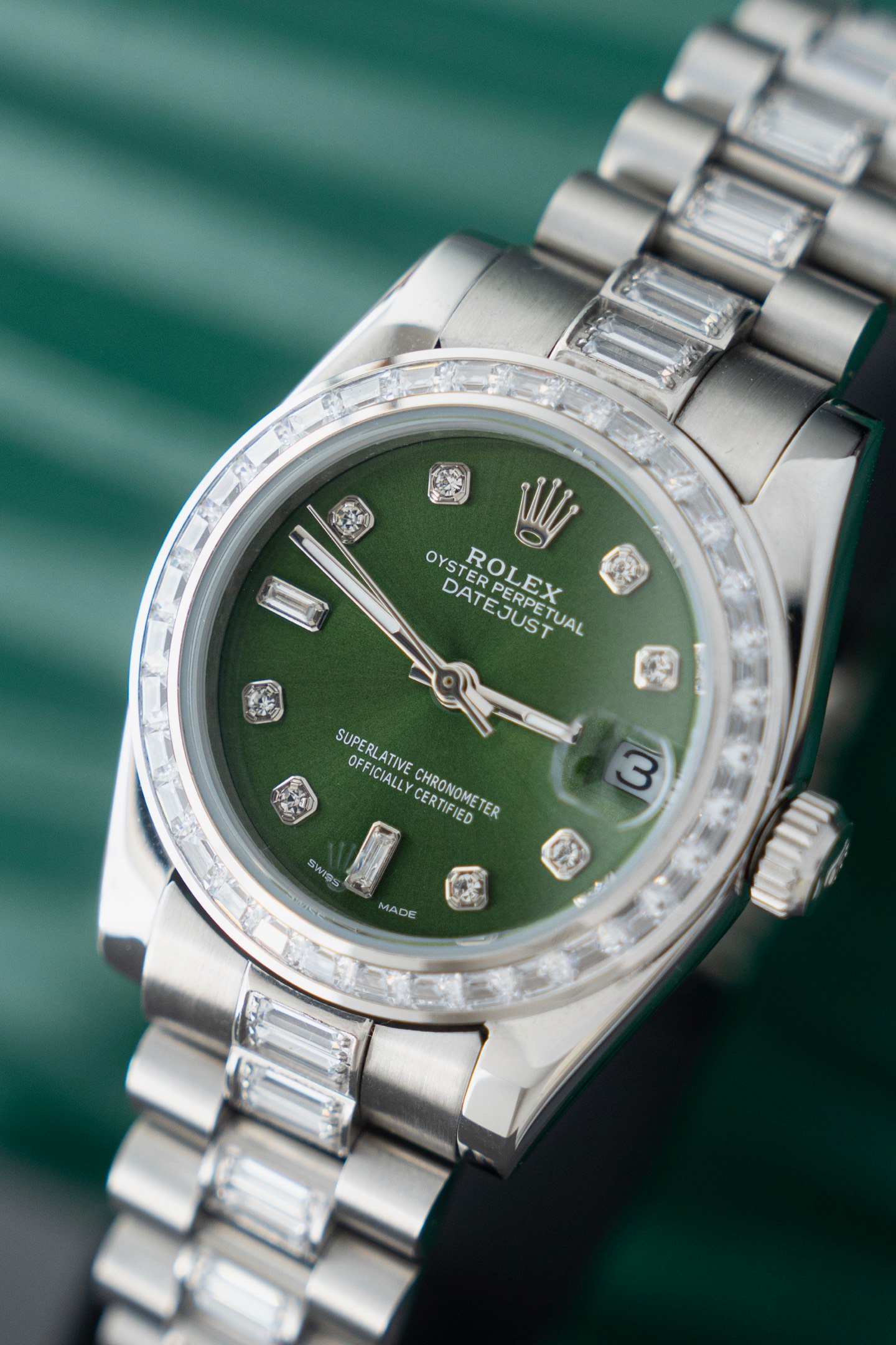 Rolex Datejust green 31mm Women's Automatic