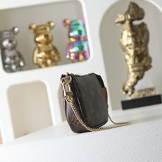 【顶级品质】 M58009 老花 本款Mini Pochette Accessoires手拿包采用柔软Monogram帆 【顶级品质】 M58009 老花 本款Mini Pochette Accessoires手拿包采用柔软Monogram帆