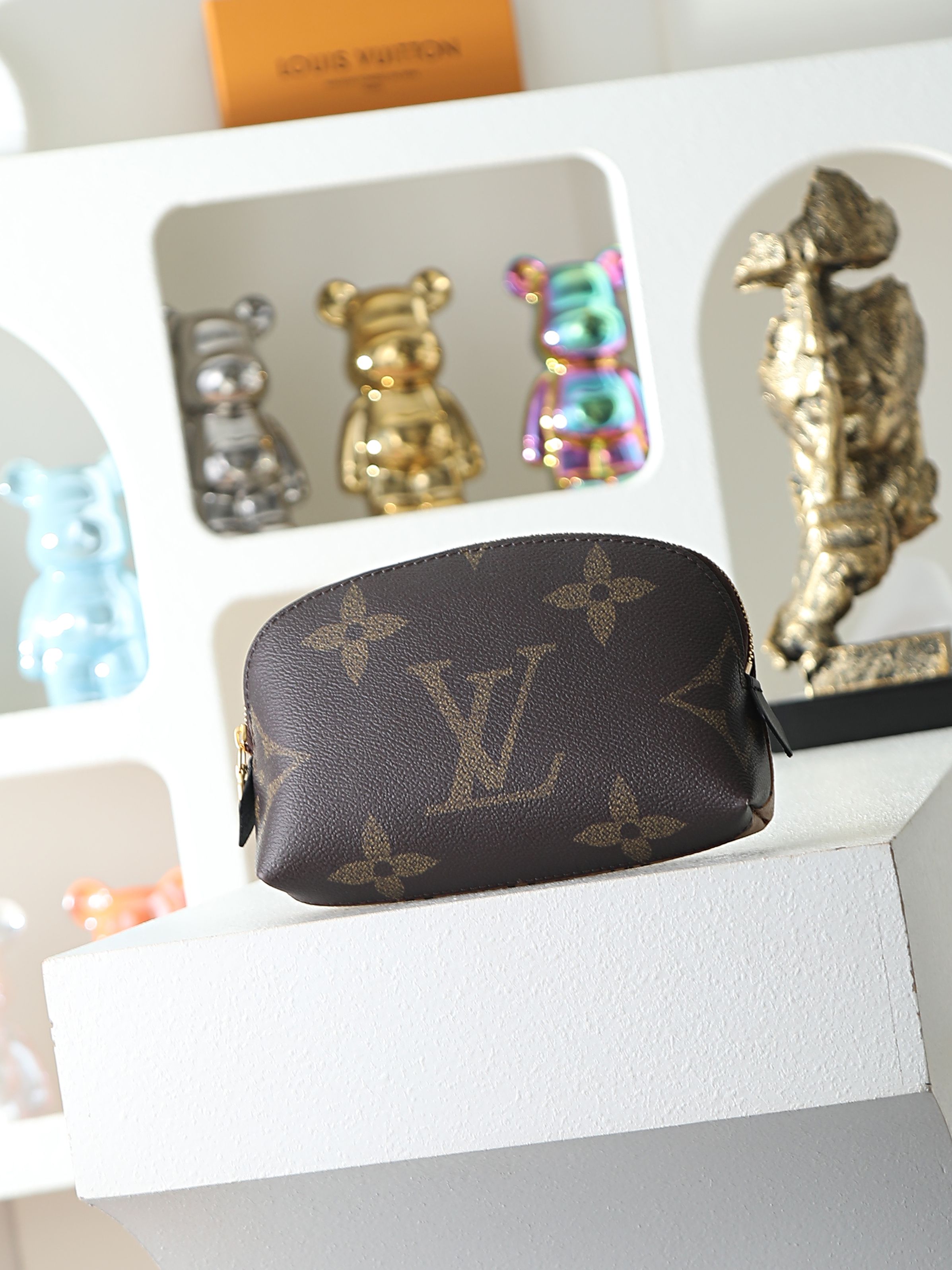 【顶级品质】M11249 拼色本款Pochette Cosmetique小号化妆包以Monogram R