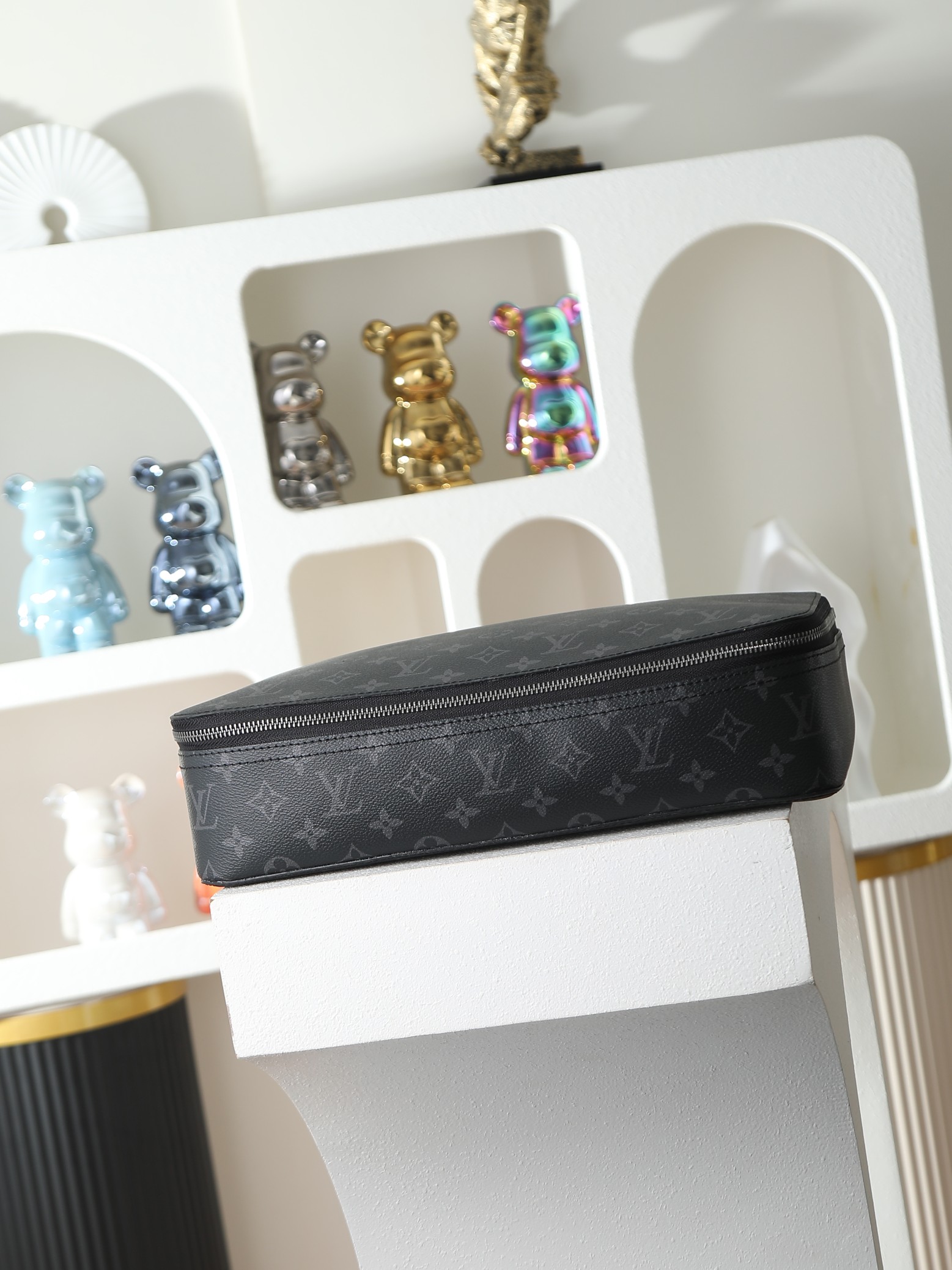 【顶级品质】M43690 黑花 大号本款Packing Cube大号收纳包为路易威登收纳艺术新作，以Mo